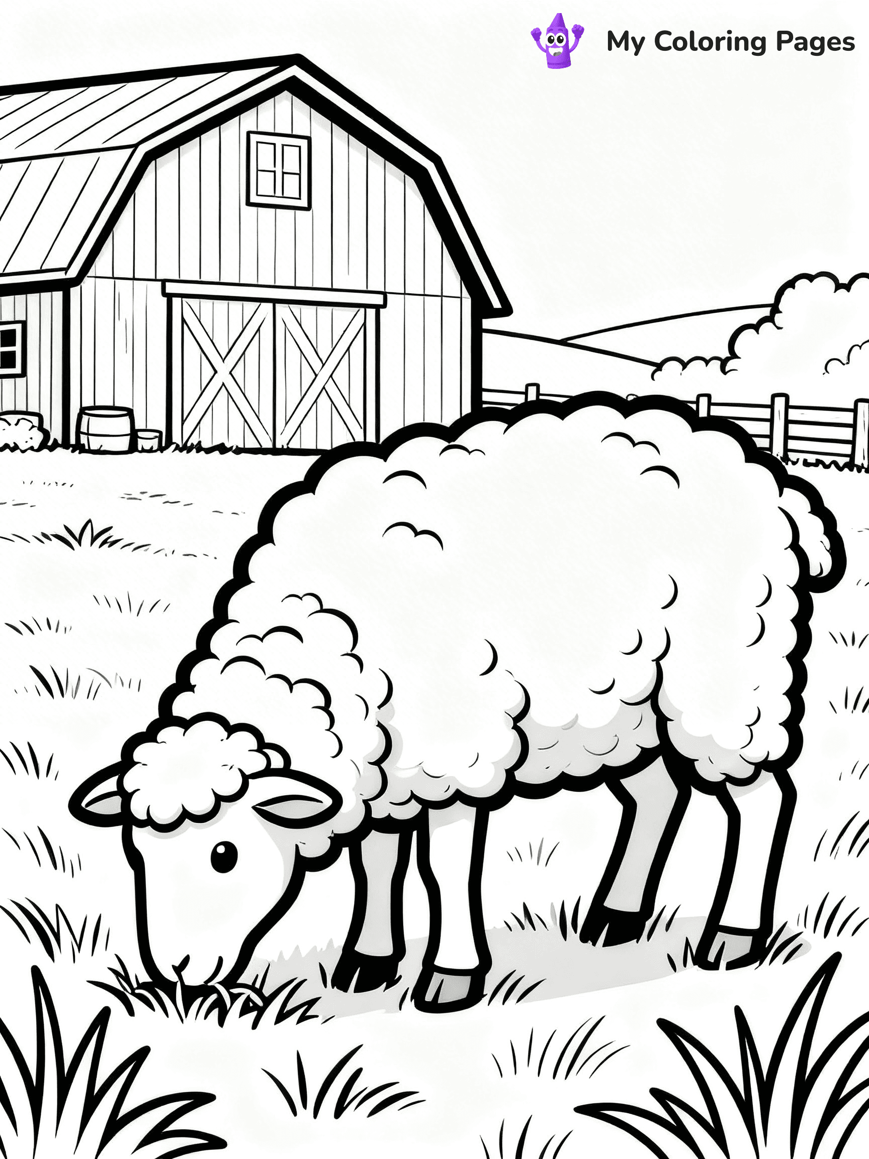 Barn Coloring Pages - 7