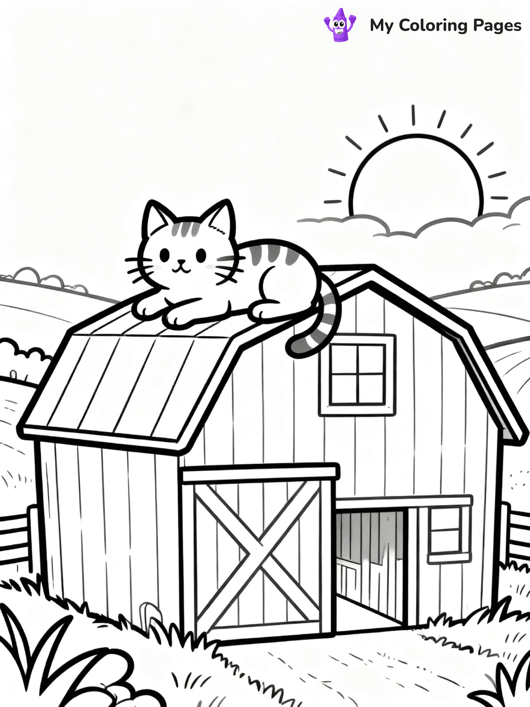Barn Coloring Pages - 6