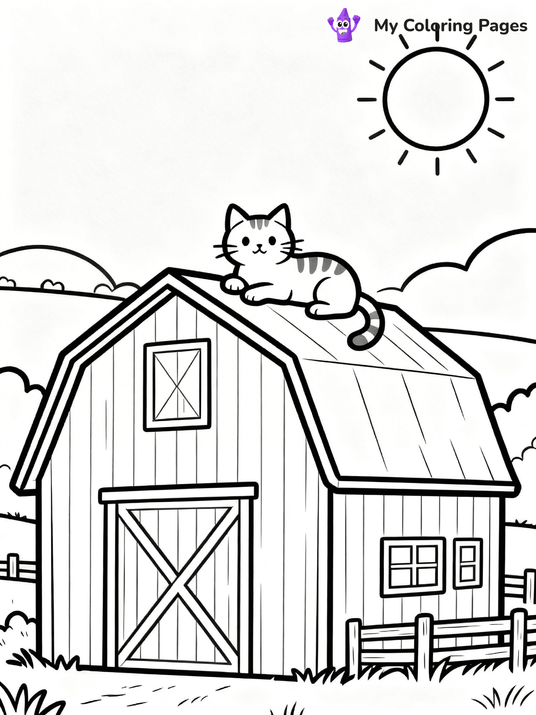 Barn Coloring Pages - 5