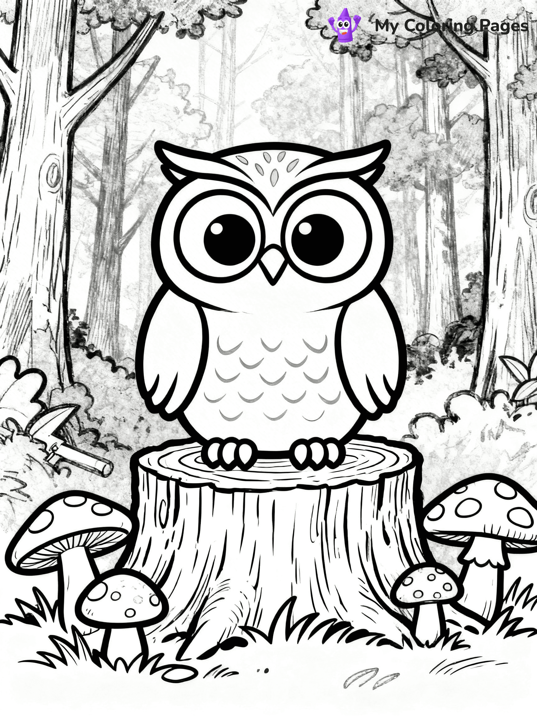 Easy Bird Coloring Pages - 344