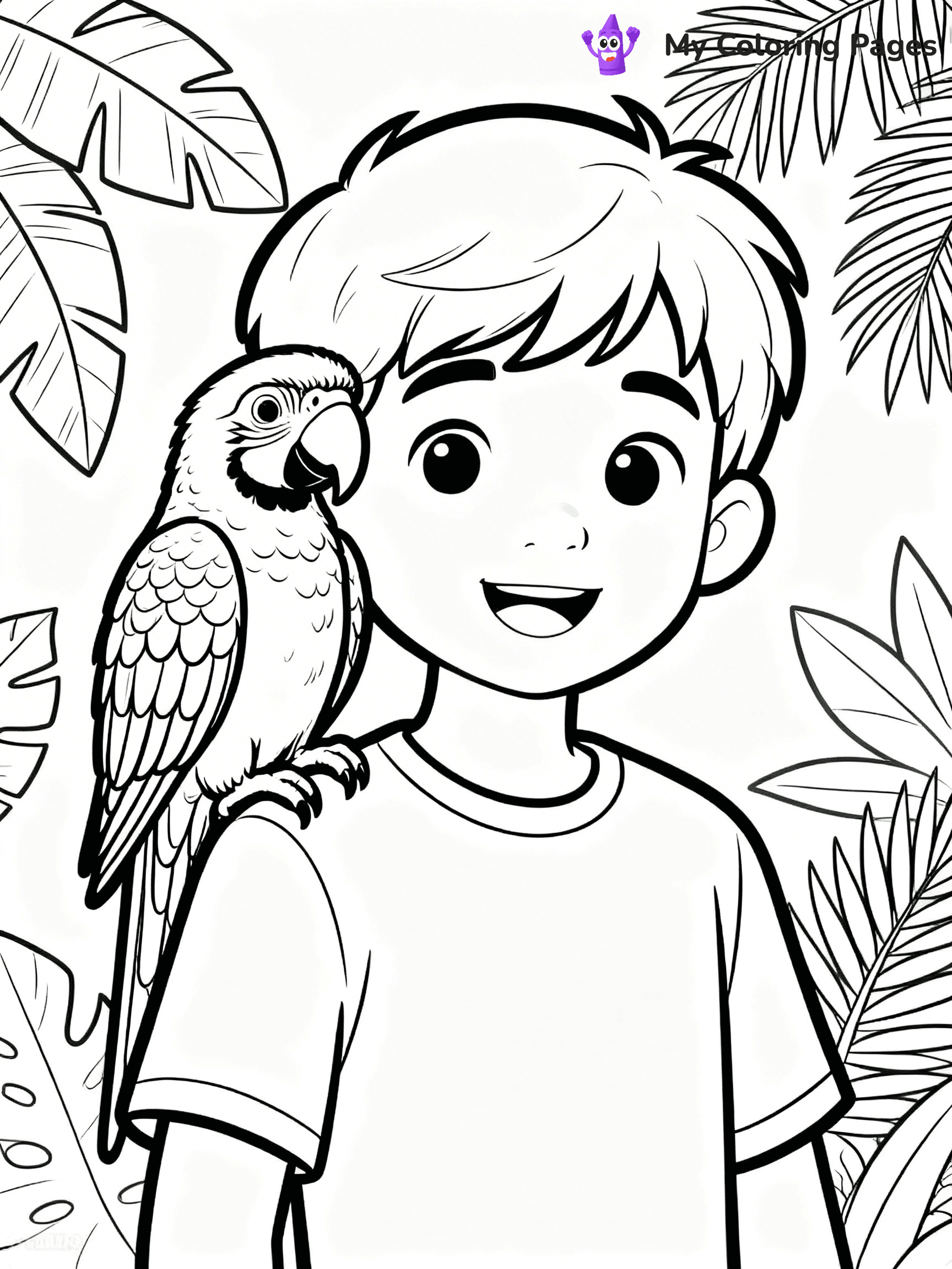 Easy Bird Coloring Pages - 333