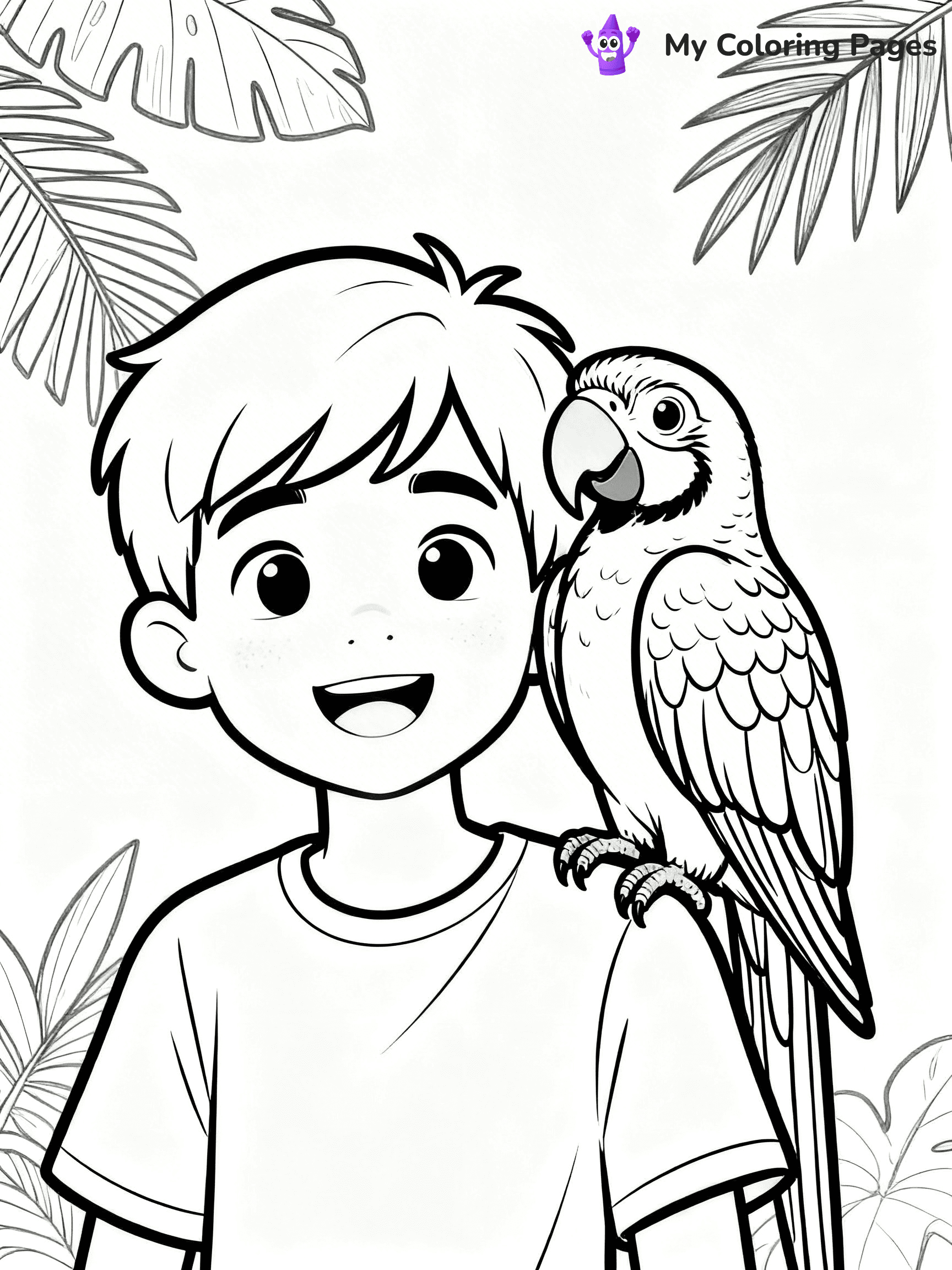 Easy Bird Coloring Pages - 332
