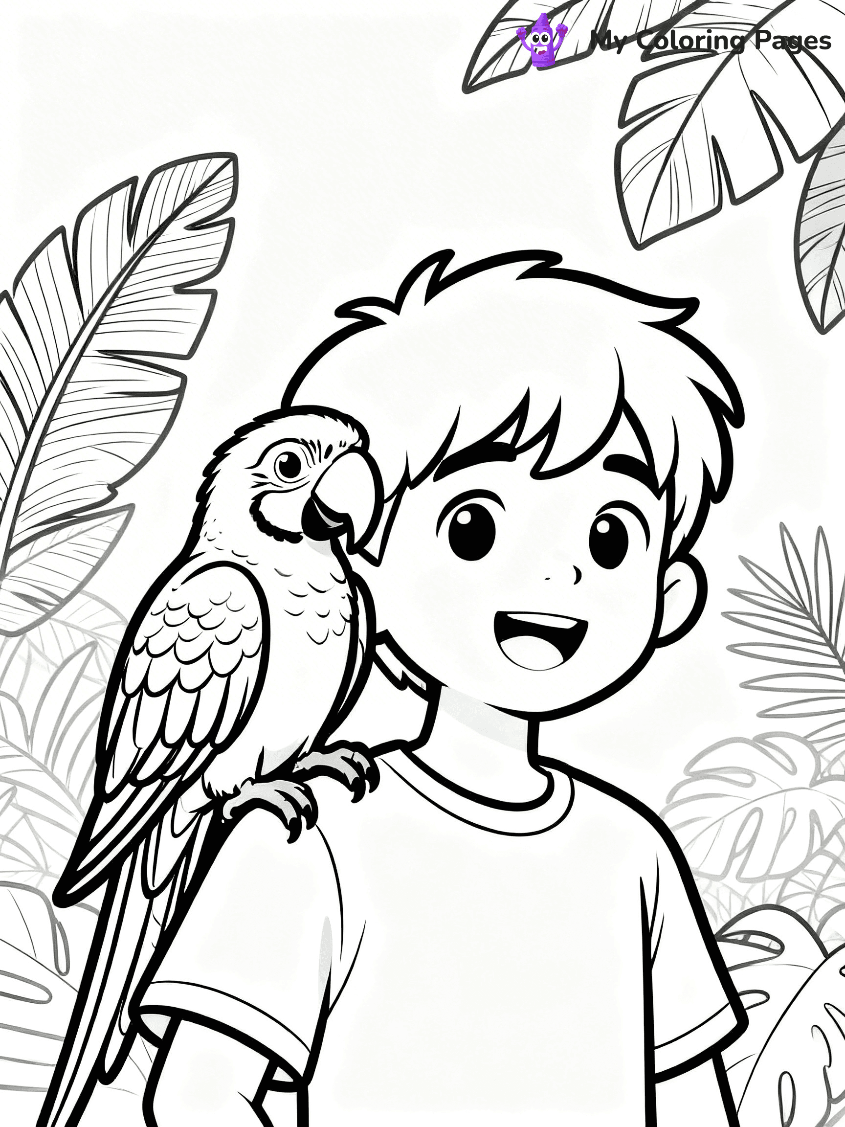 Easy Bird Coloring Pages - 331
