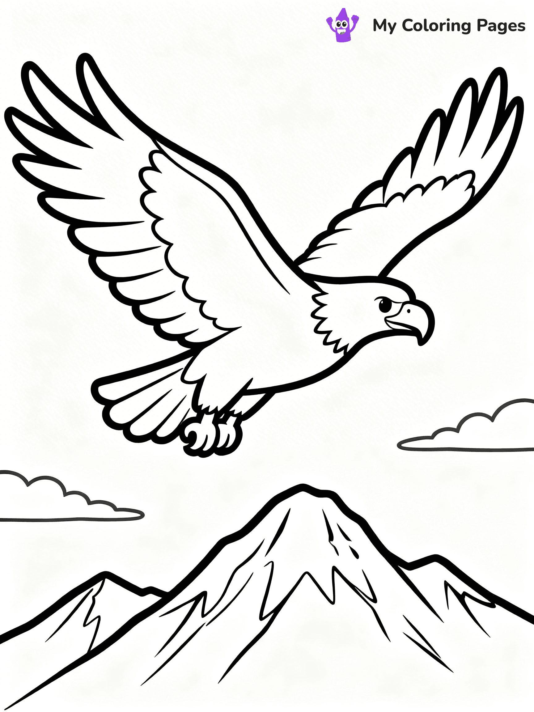 Easy Bird Coloring Pages - 321