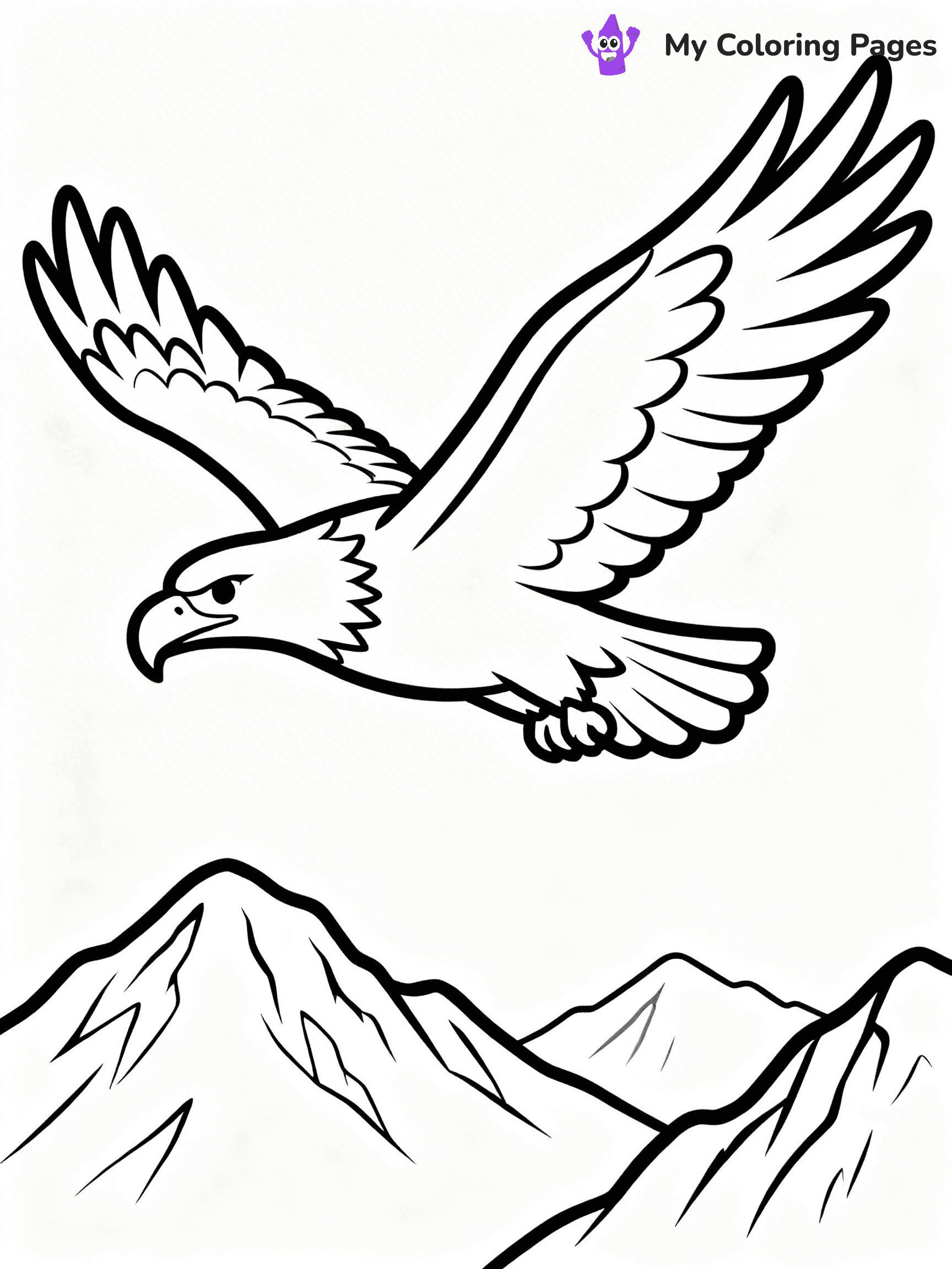 Easy Bird Coloring Pages - 320