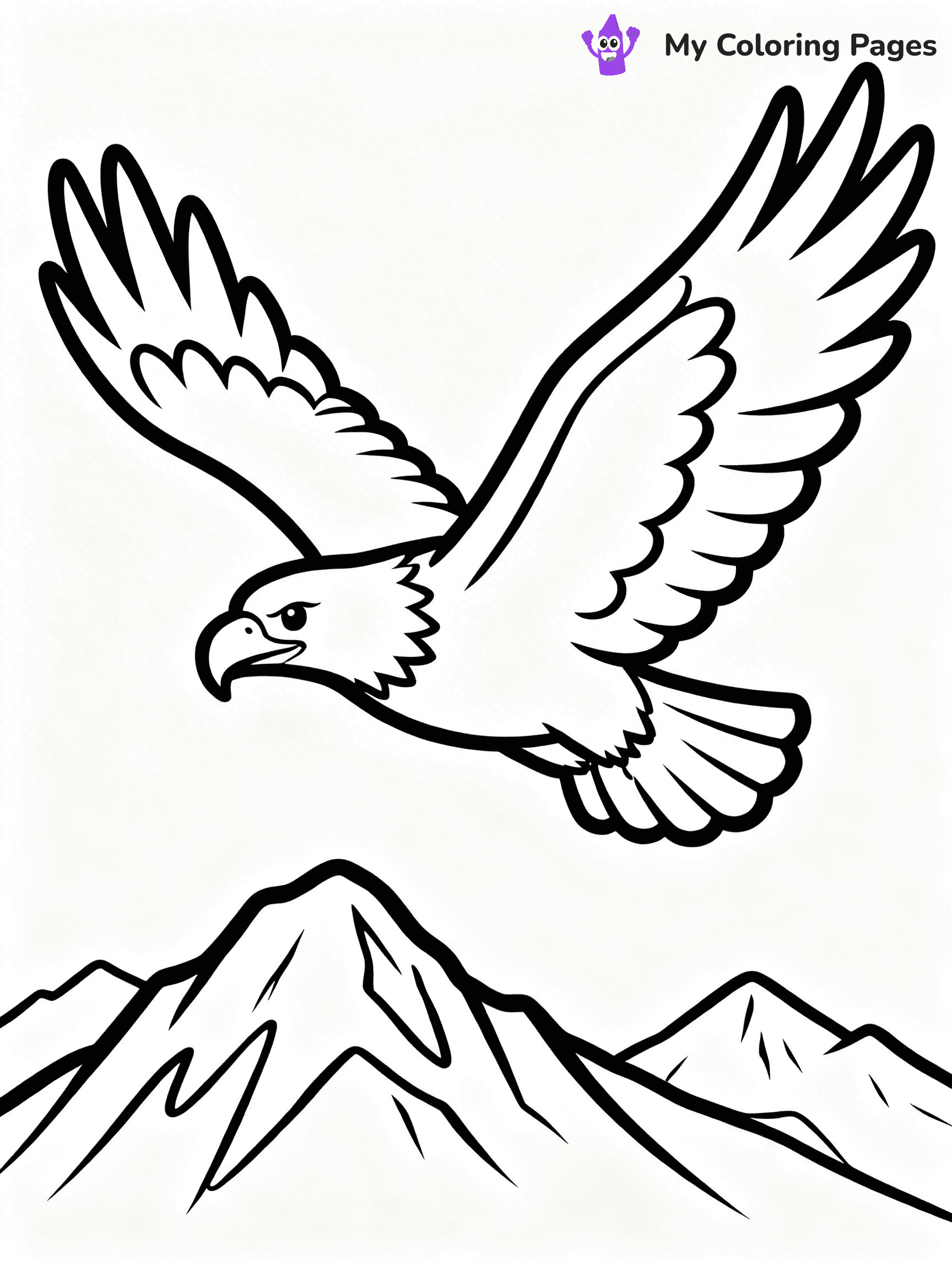 Easy Bird Coloring Pages - 319