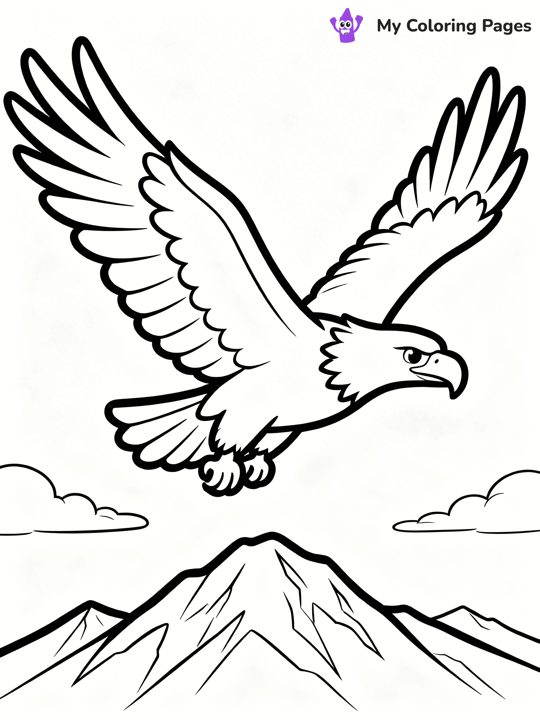 Easy Bird Coloring Pages - 318