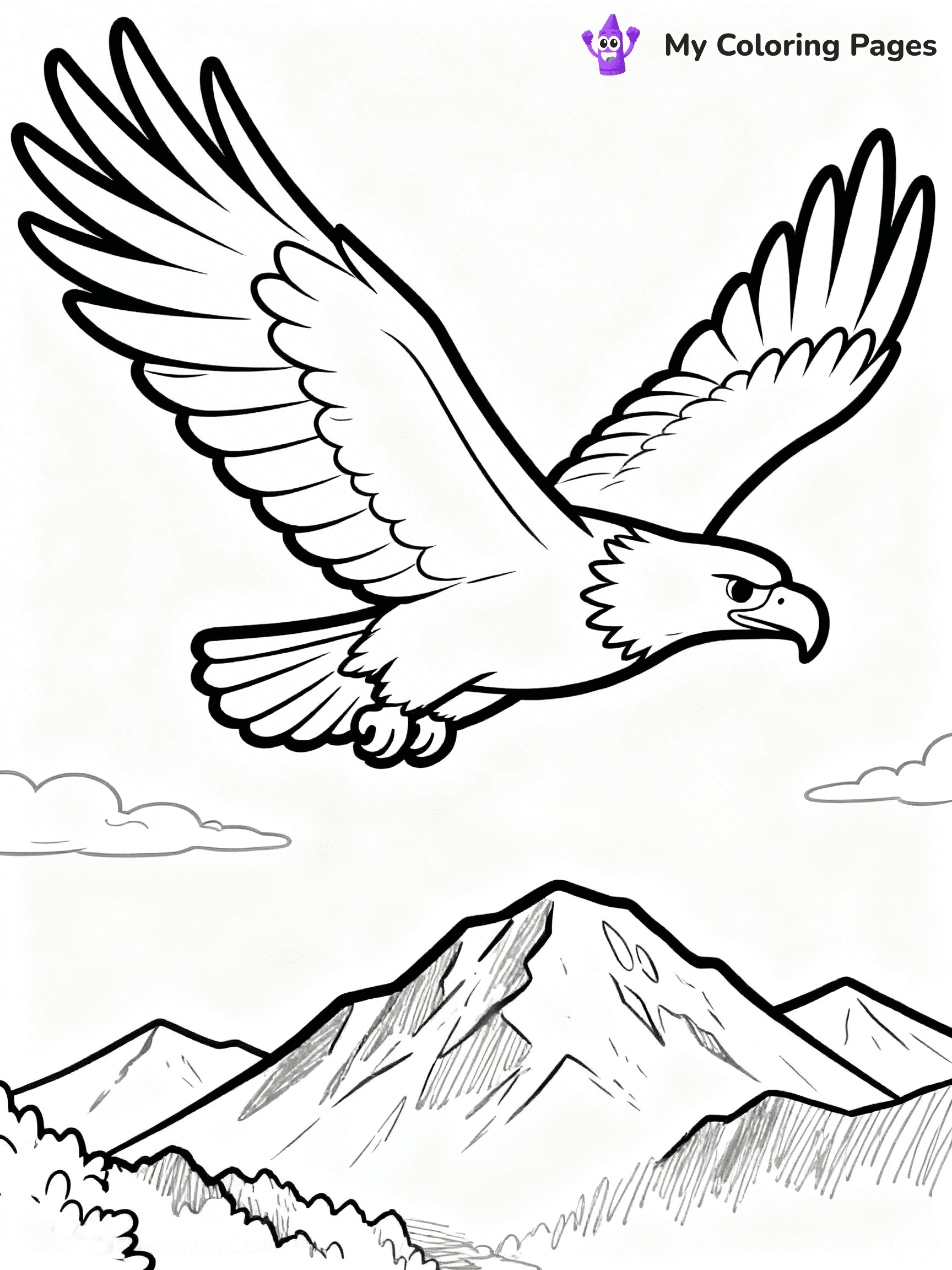 Easy Bird Coloring Pages - 316