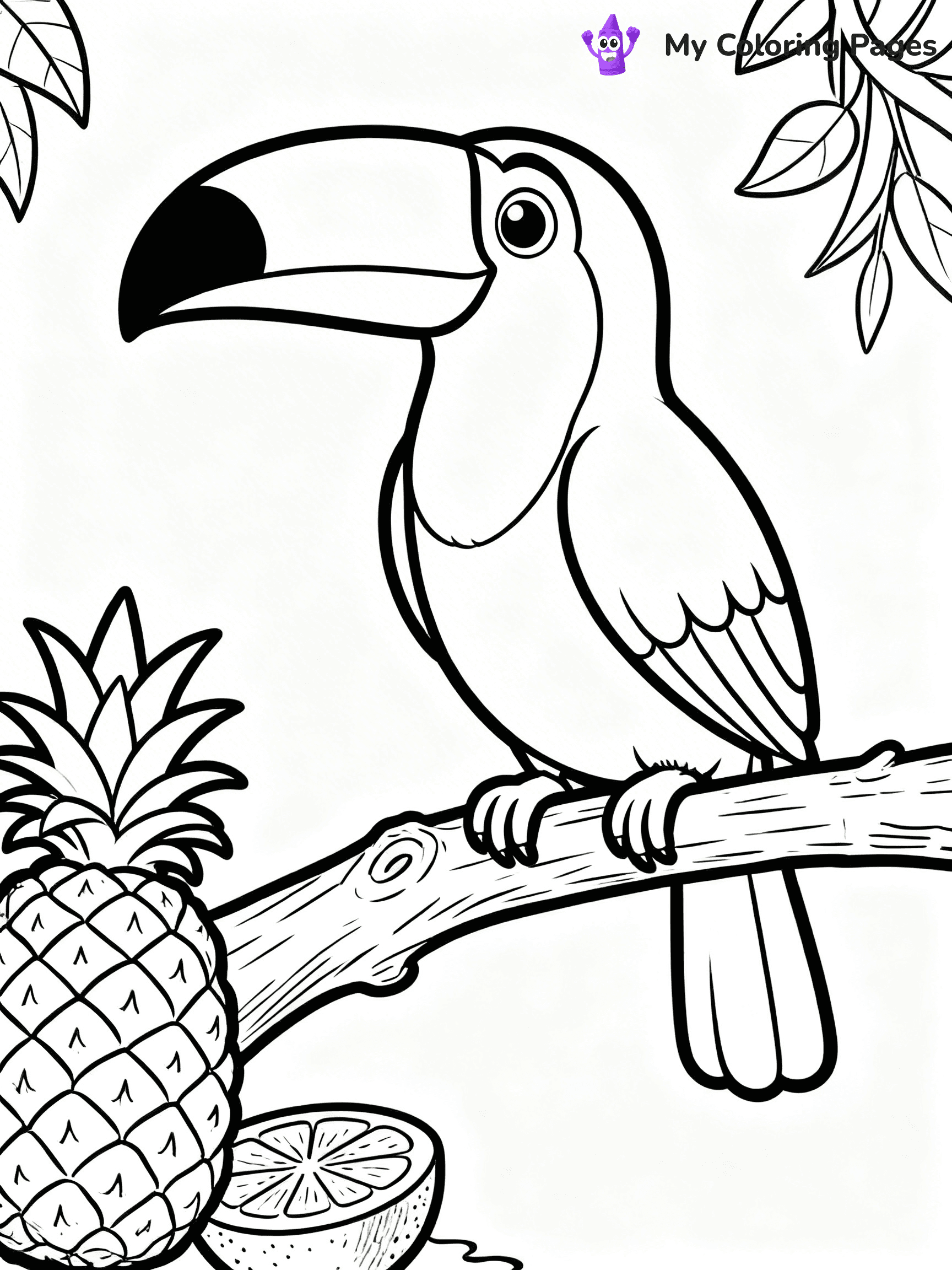 Easy Bird Coloring Pages - 277