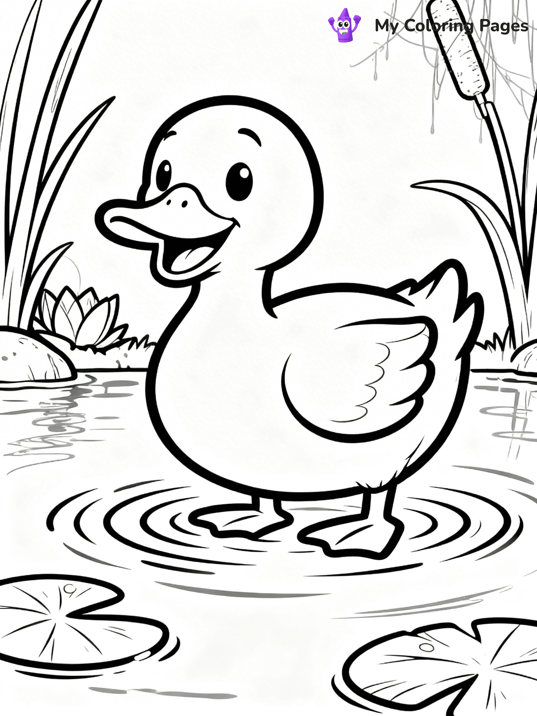 Easy Bird Coloring Pages - 267