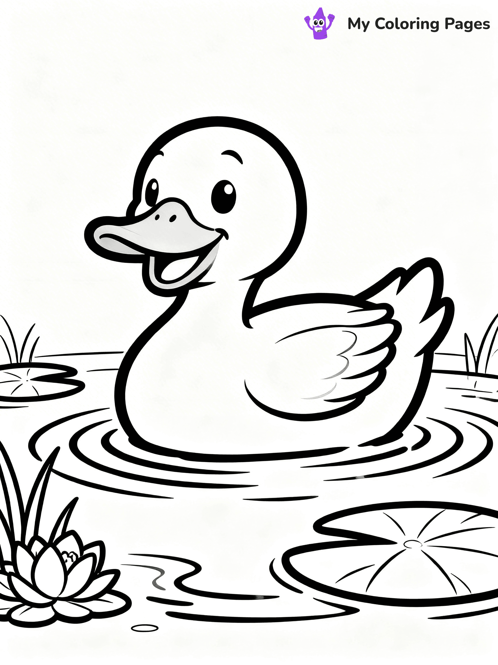 Easy Bird Coloring Pages - 265