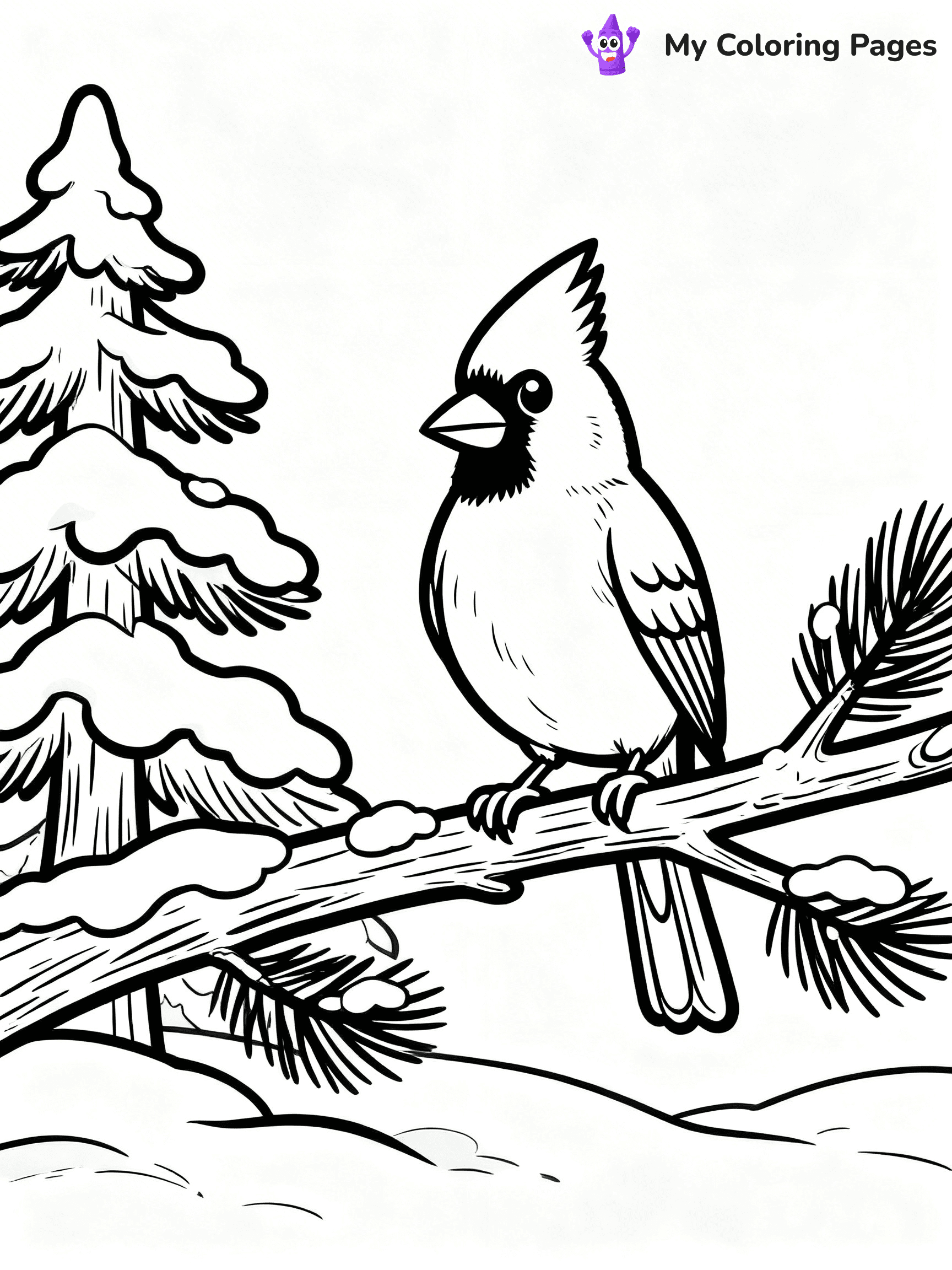 Easy Bird Coloring Pages - 257