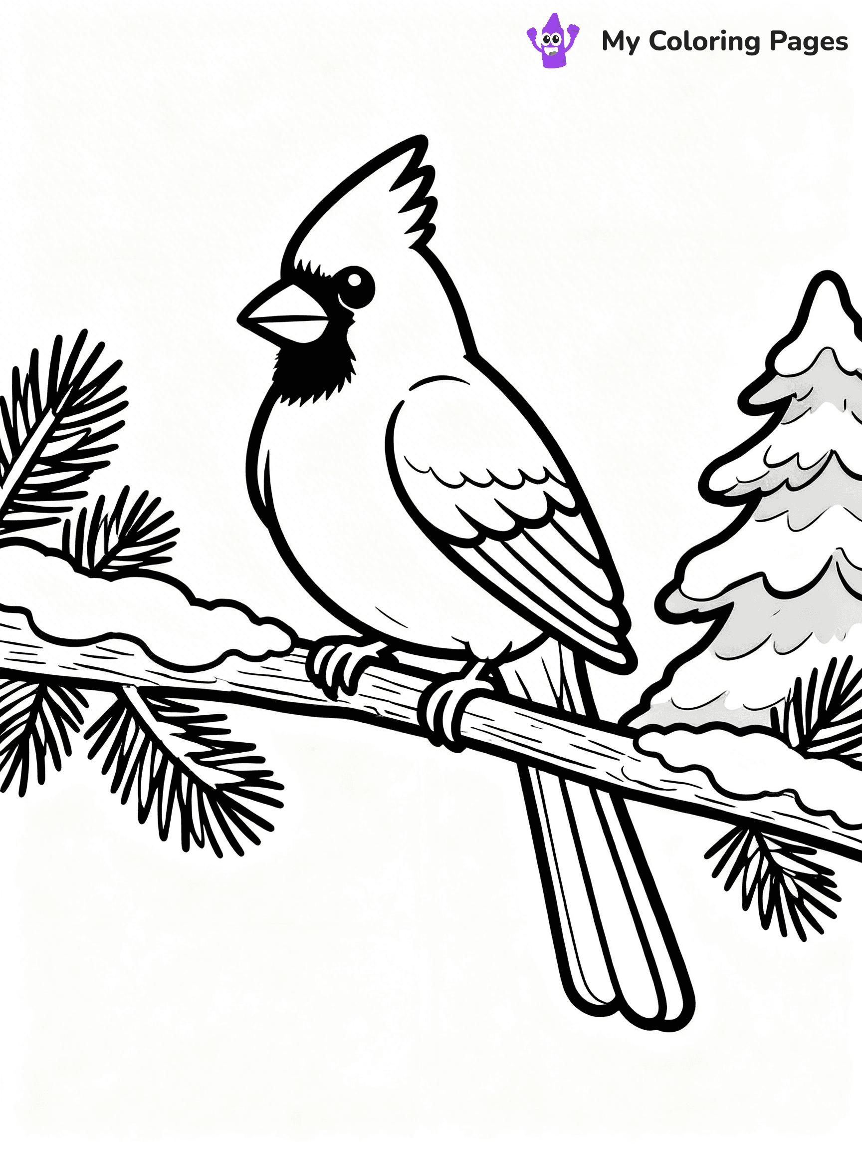 Easy Bird Coloring Pages - 256
