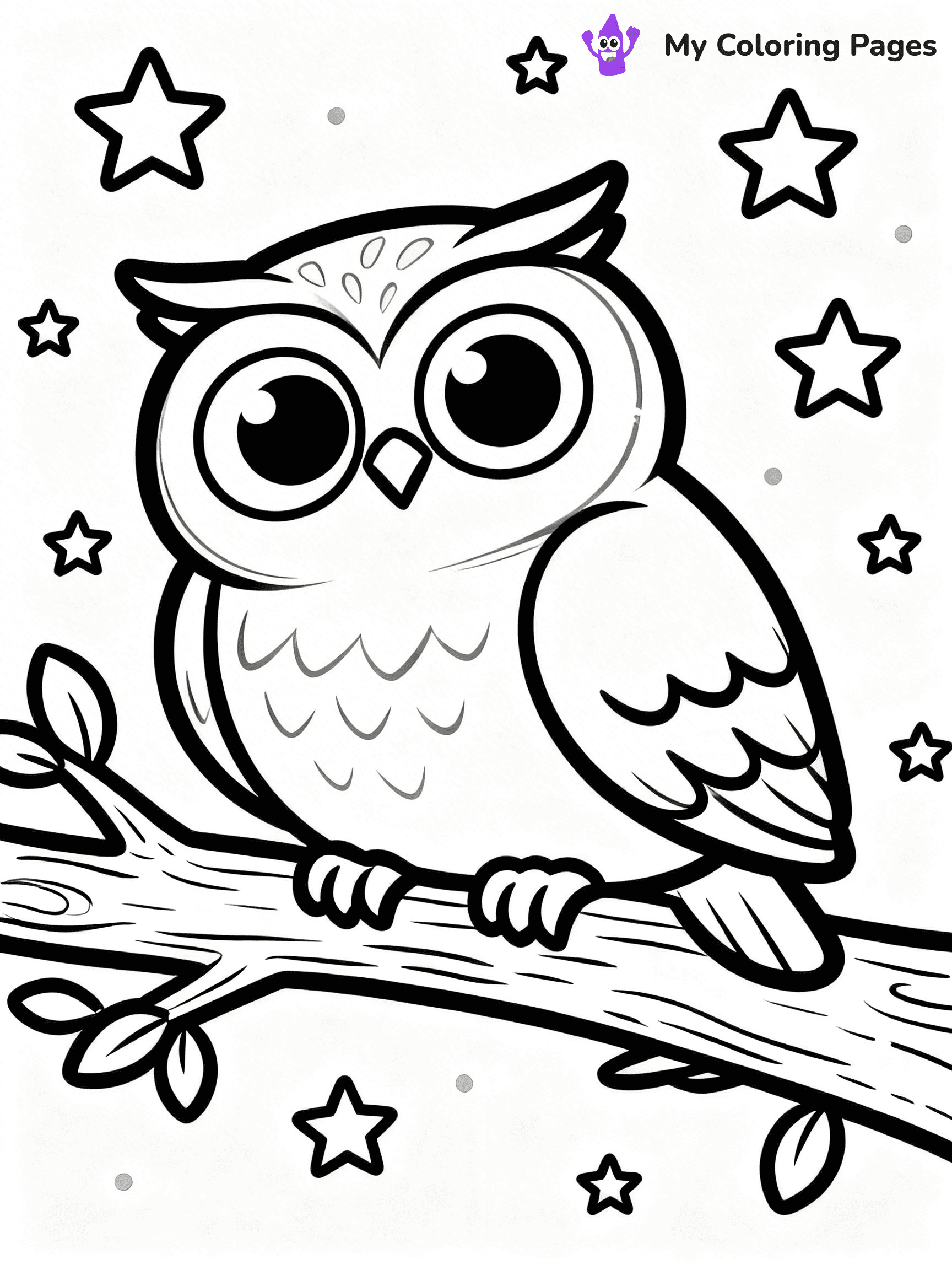 Easy Bird Coloring Pages - 234