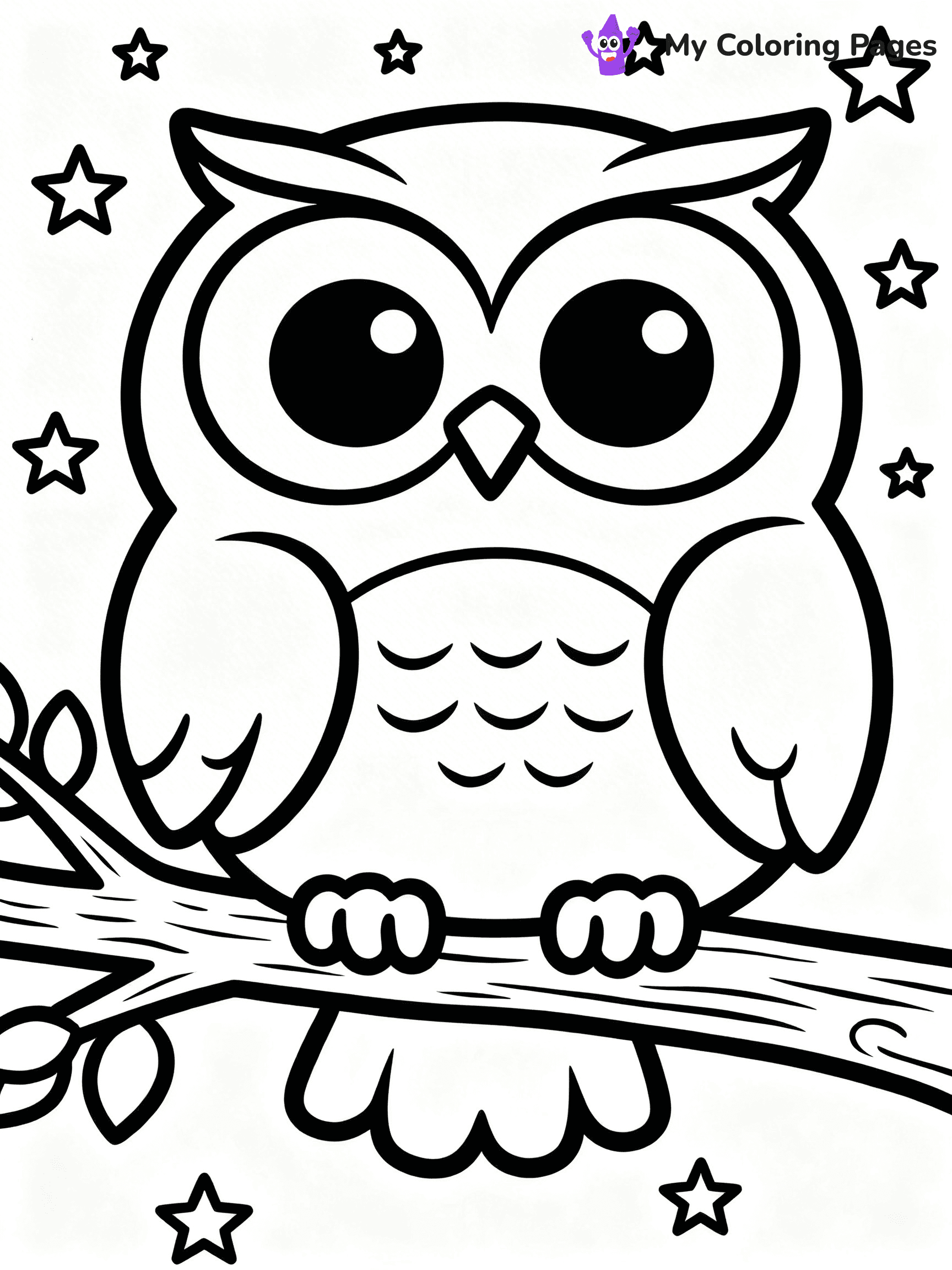Easy Bird Coloring Pages - 233