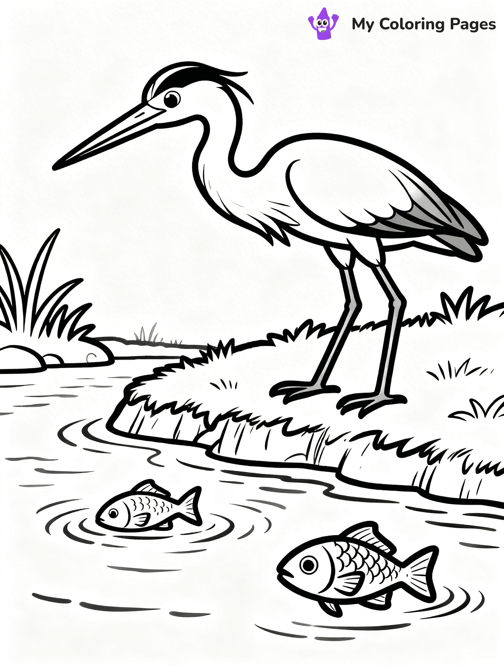 Easy Bird Coloring Pages - 224