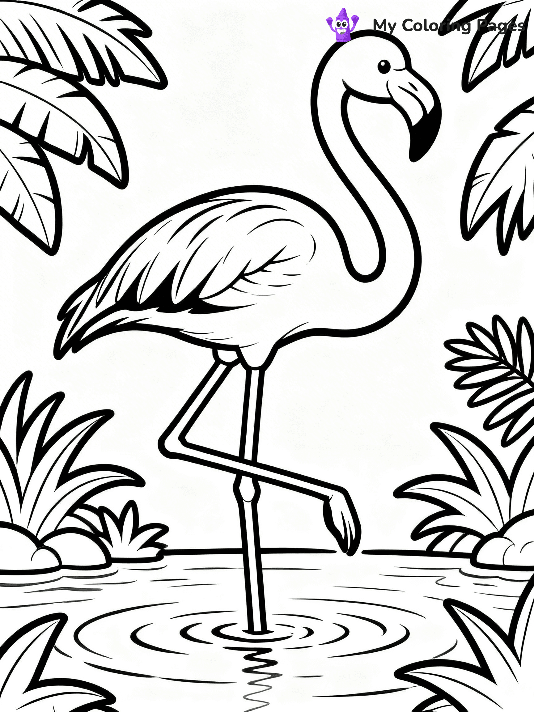 Easy Bird Coloring Pages - 219