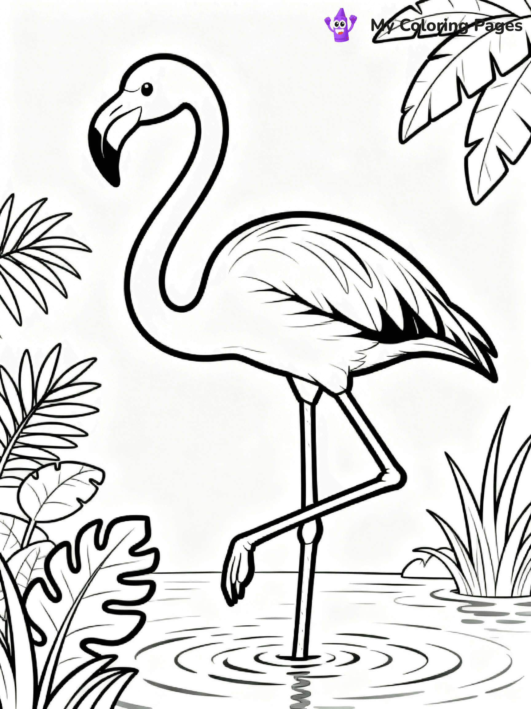Easy Bird Coloring Pages - 216