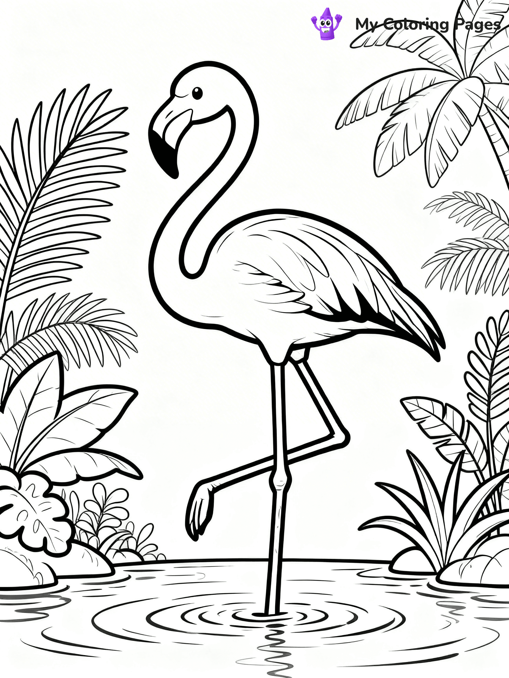 Easy Bird Coloring Pages - 214