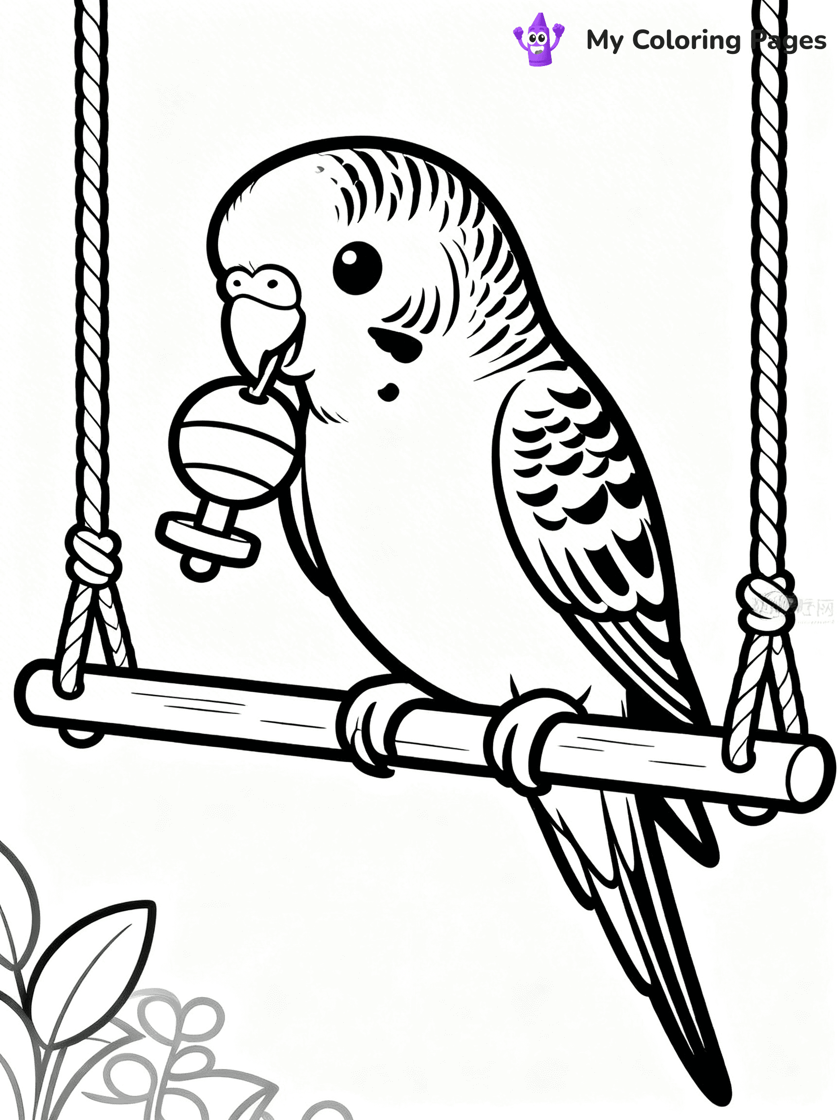 Easy Bird Coloring Pages - 210