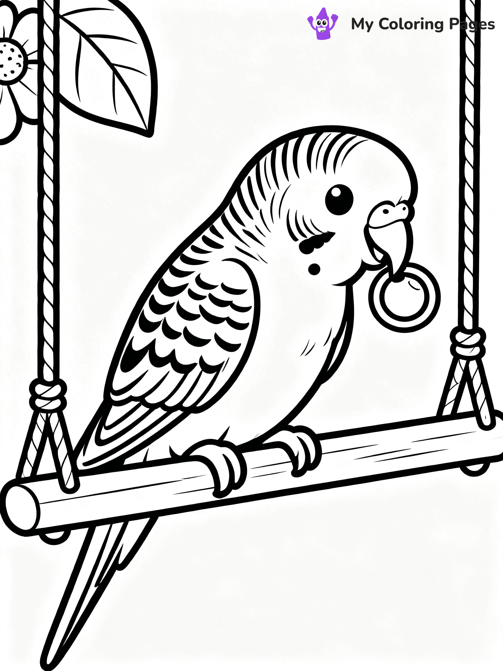 Easy Bird Coloring Pages - 208