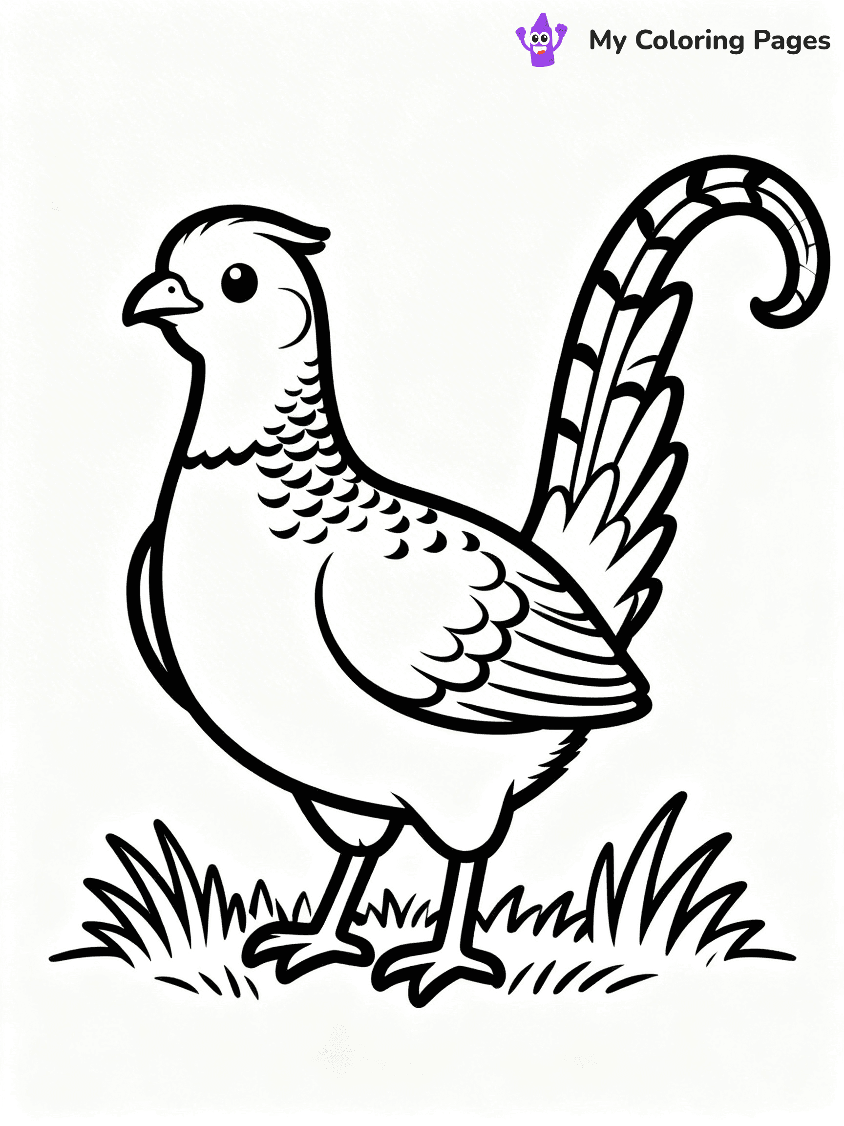Easy Bird Coloring Pages - 176