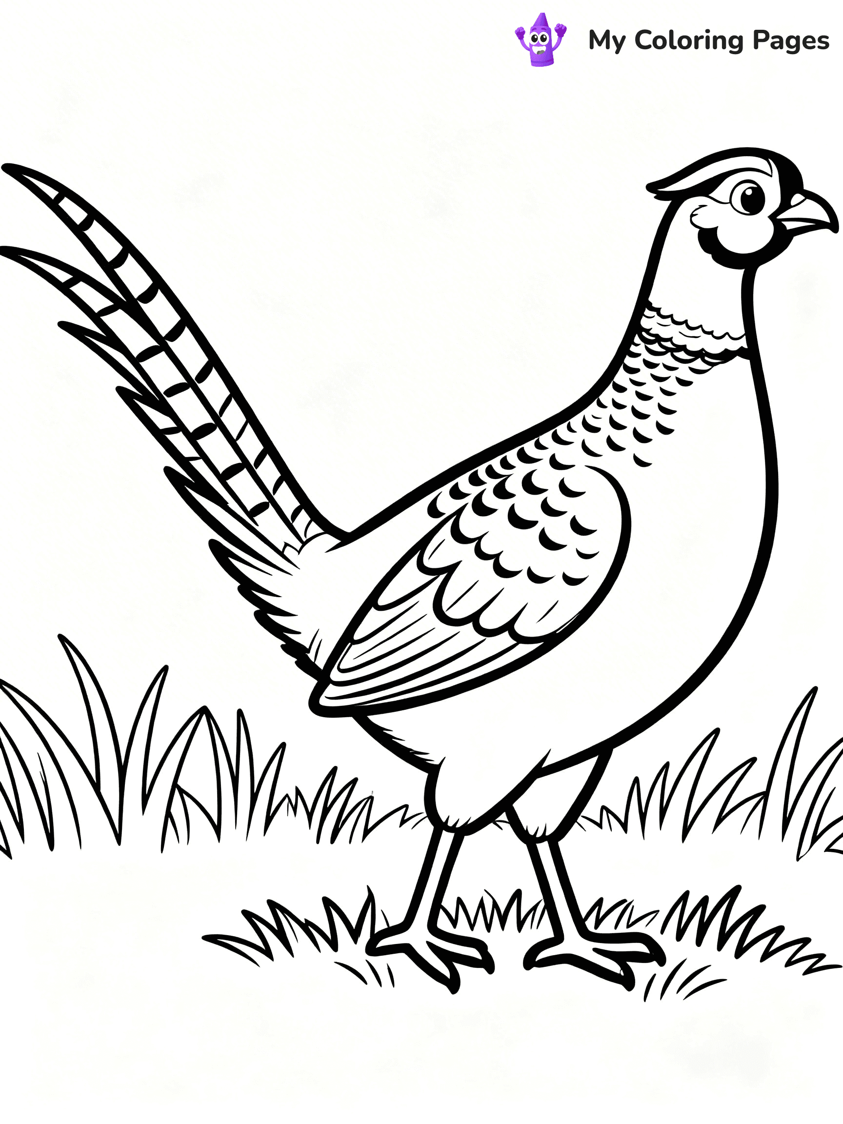 Easy Bird Coloring Pages - 173