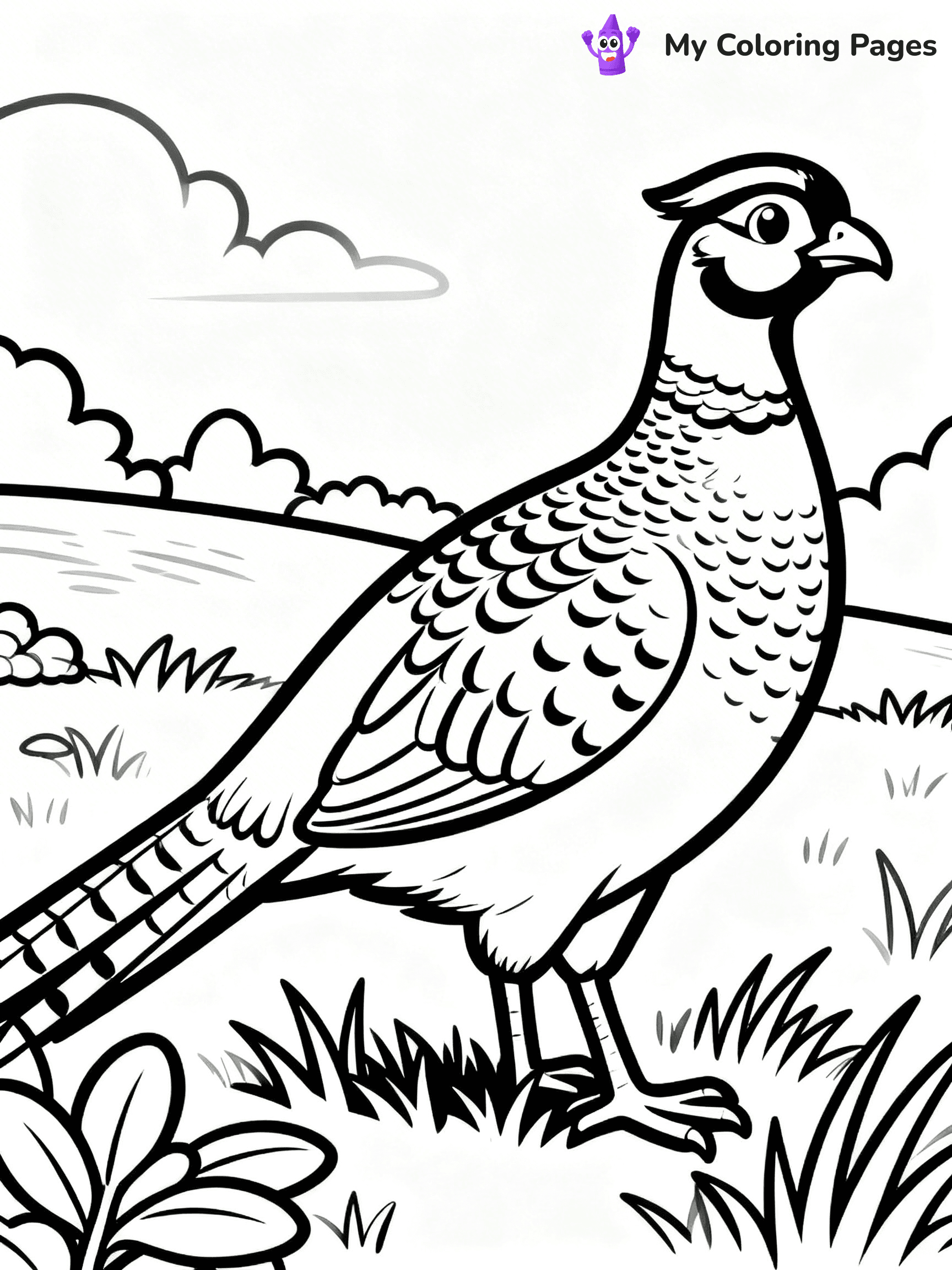 Easy Bird Coloring Pages - 171