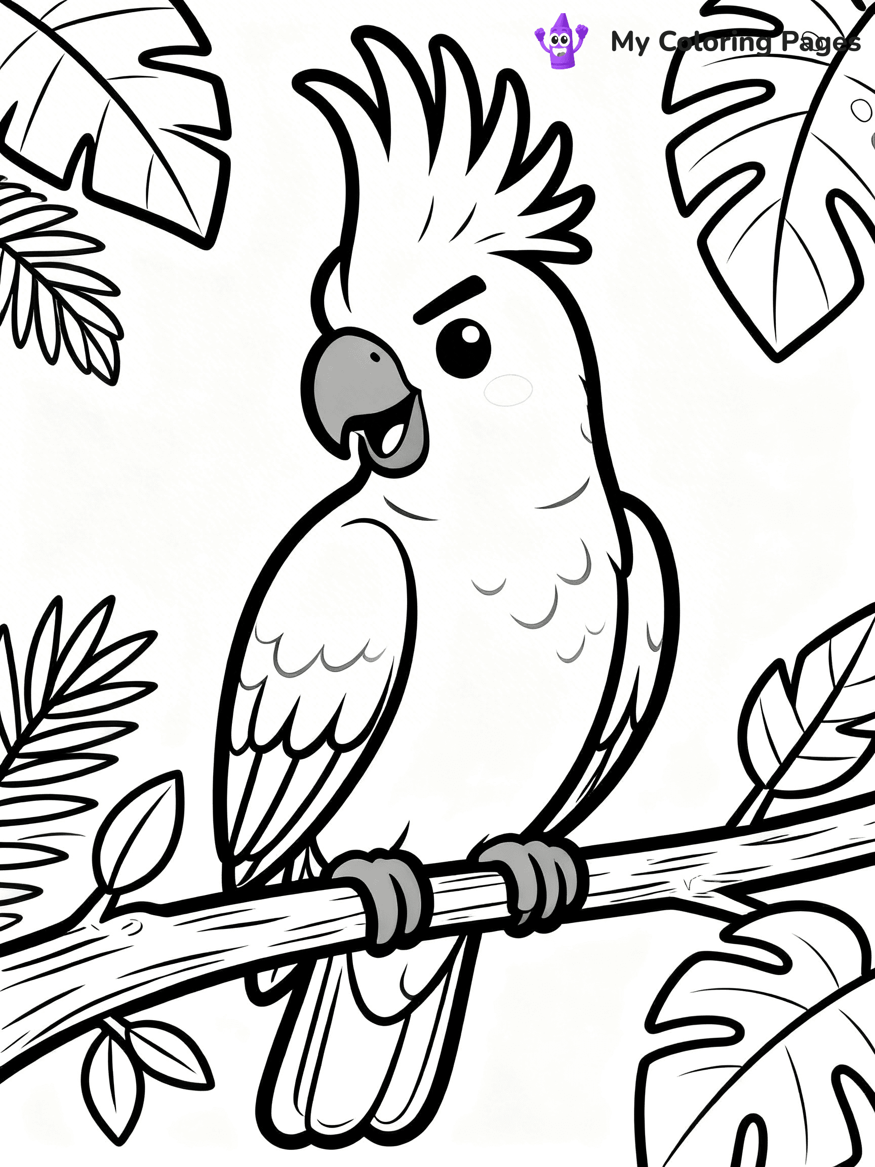 Easy Bird Coloring Pages - 168
