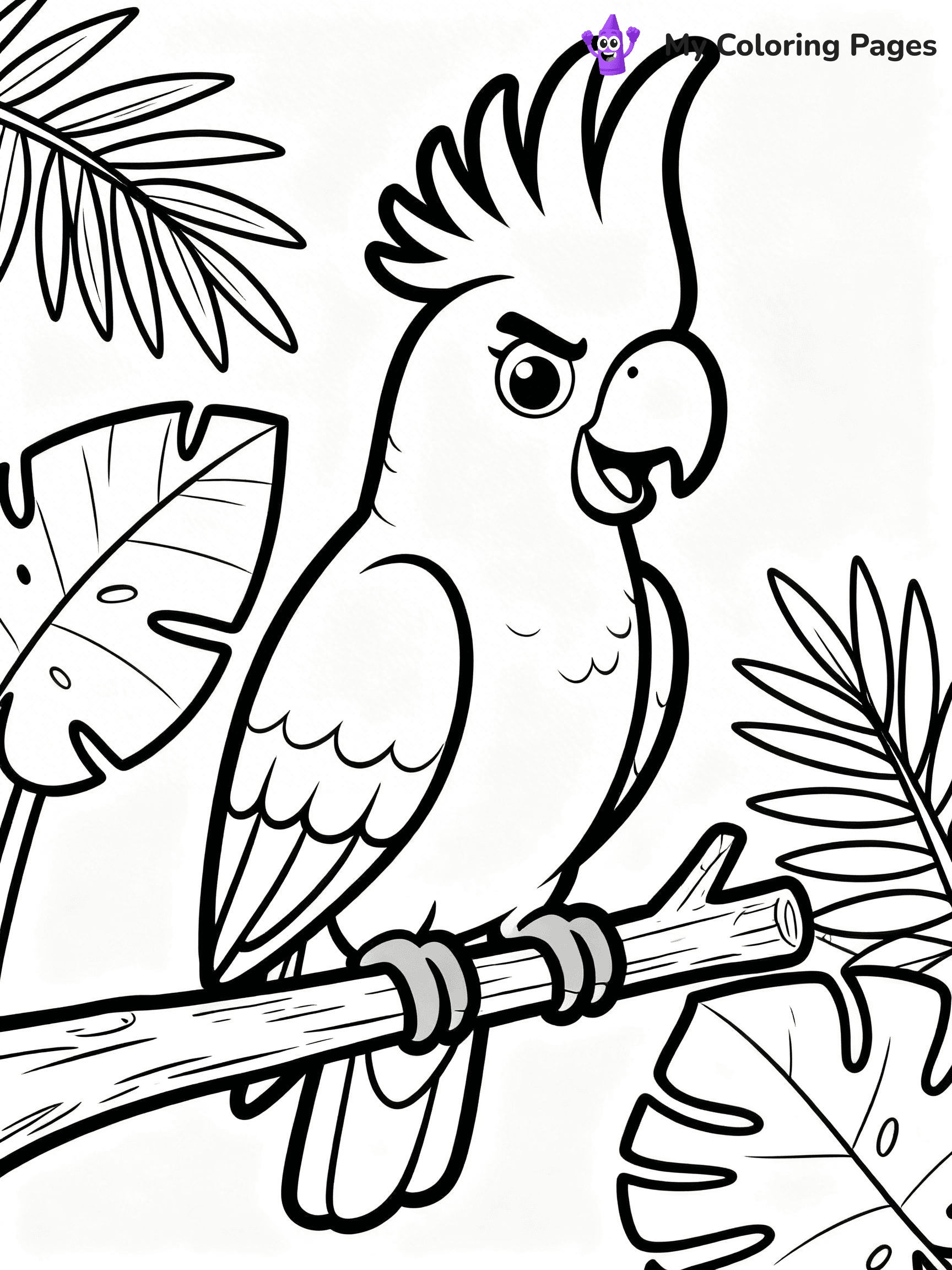 Easy Bird Coloring Pages - 166