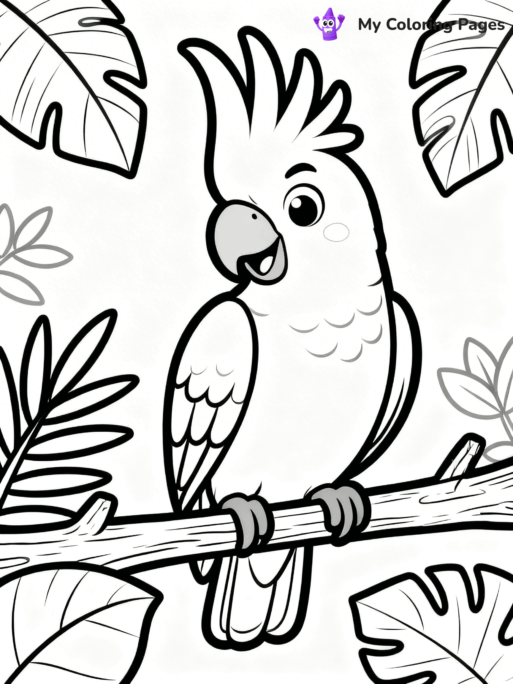 Easy Bird Coloring Pages - 165