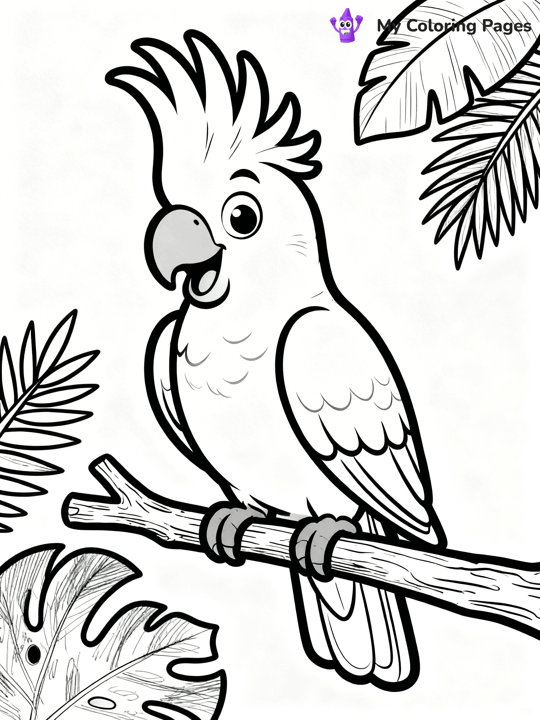 Easy Bird Coloring Pages - 164