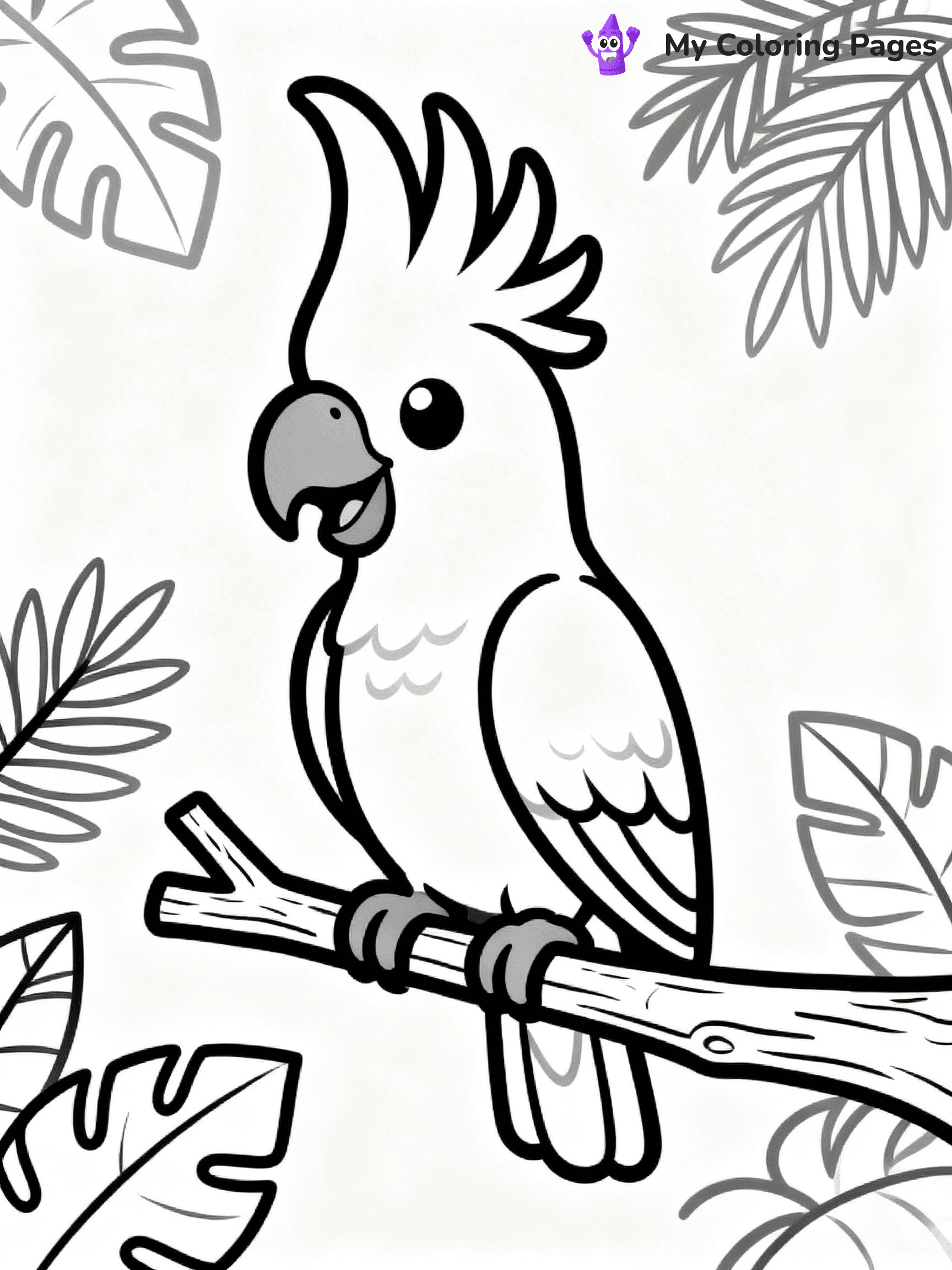 Easy Bird Coloring Pages - 163