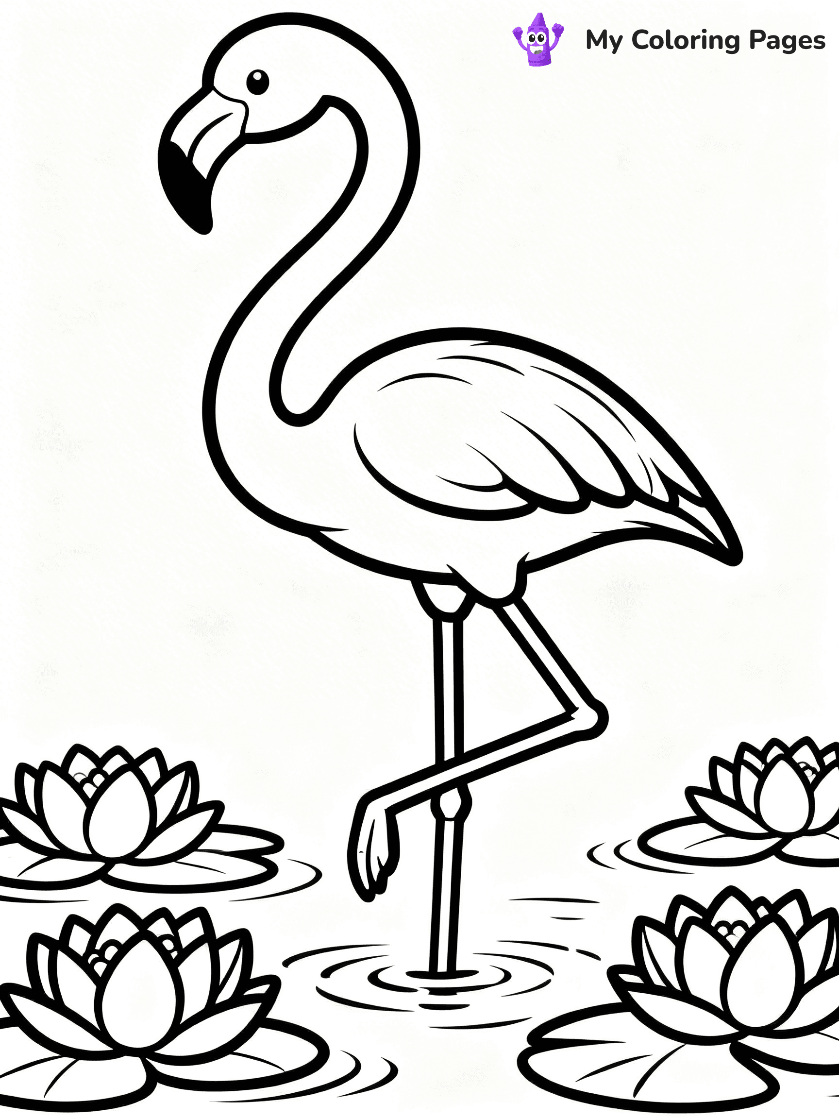 Easy Bird Coloring Pages - 149