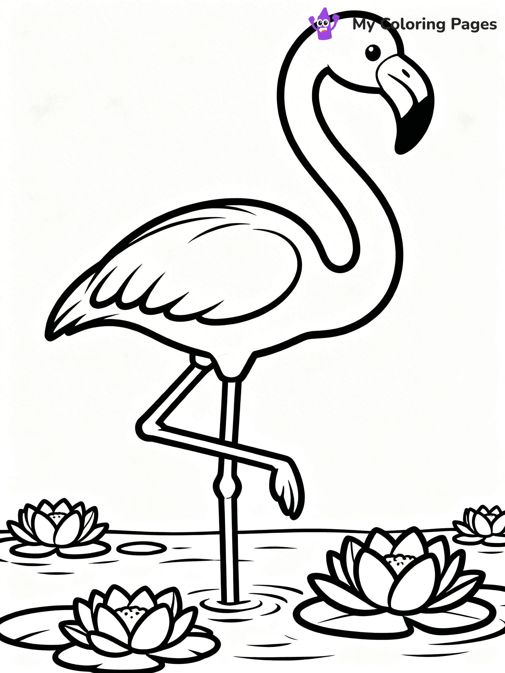 Easy Bird Coloring Pages - 147