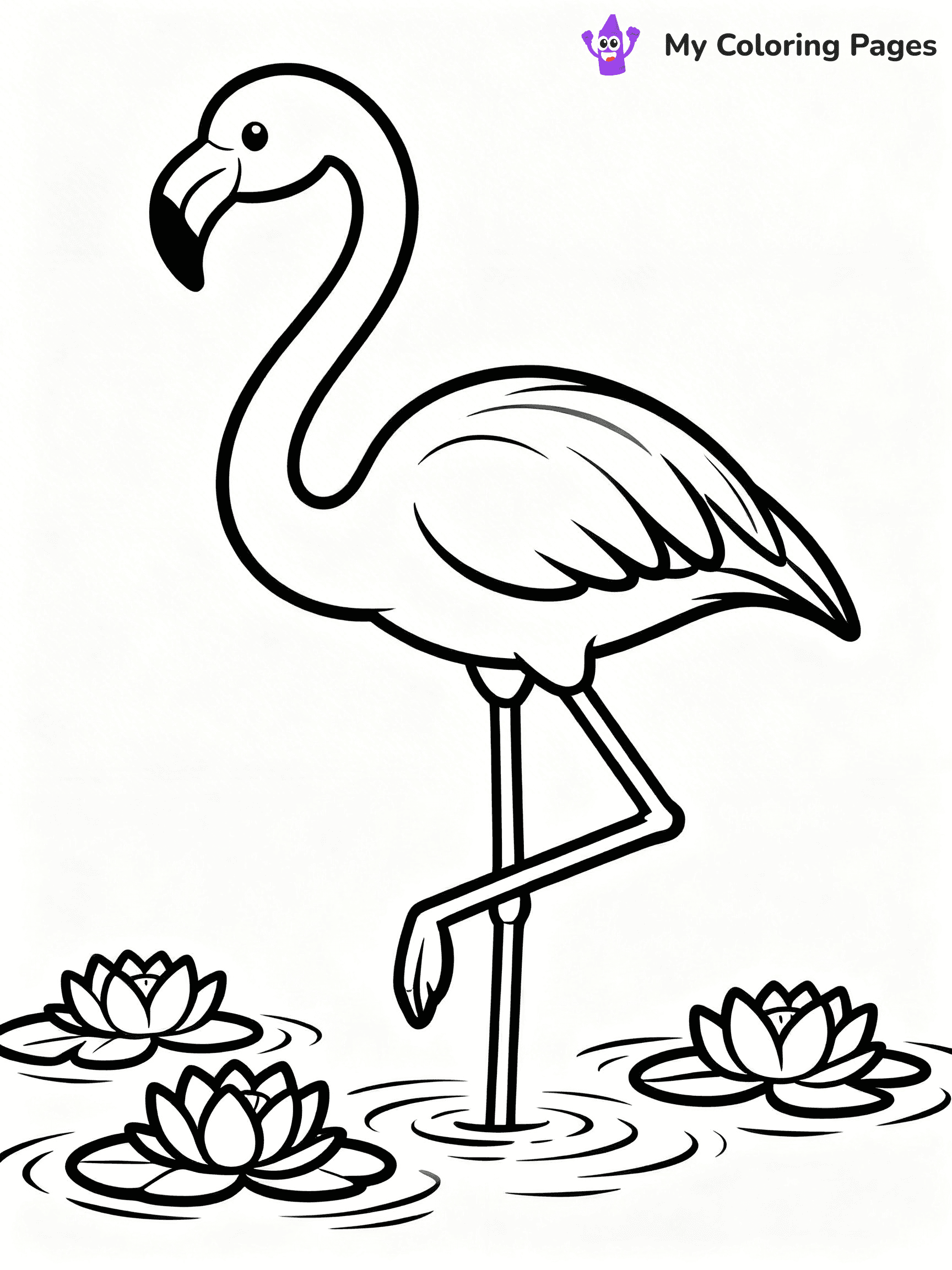 Easy Bird Coloring Pages - 146