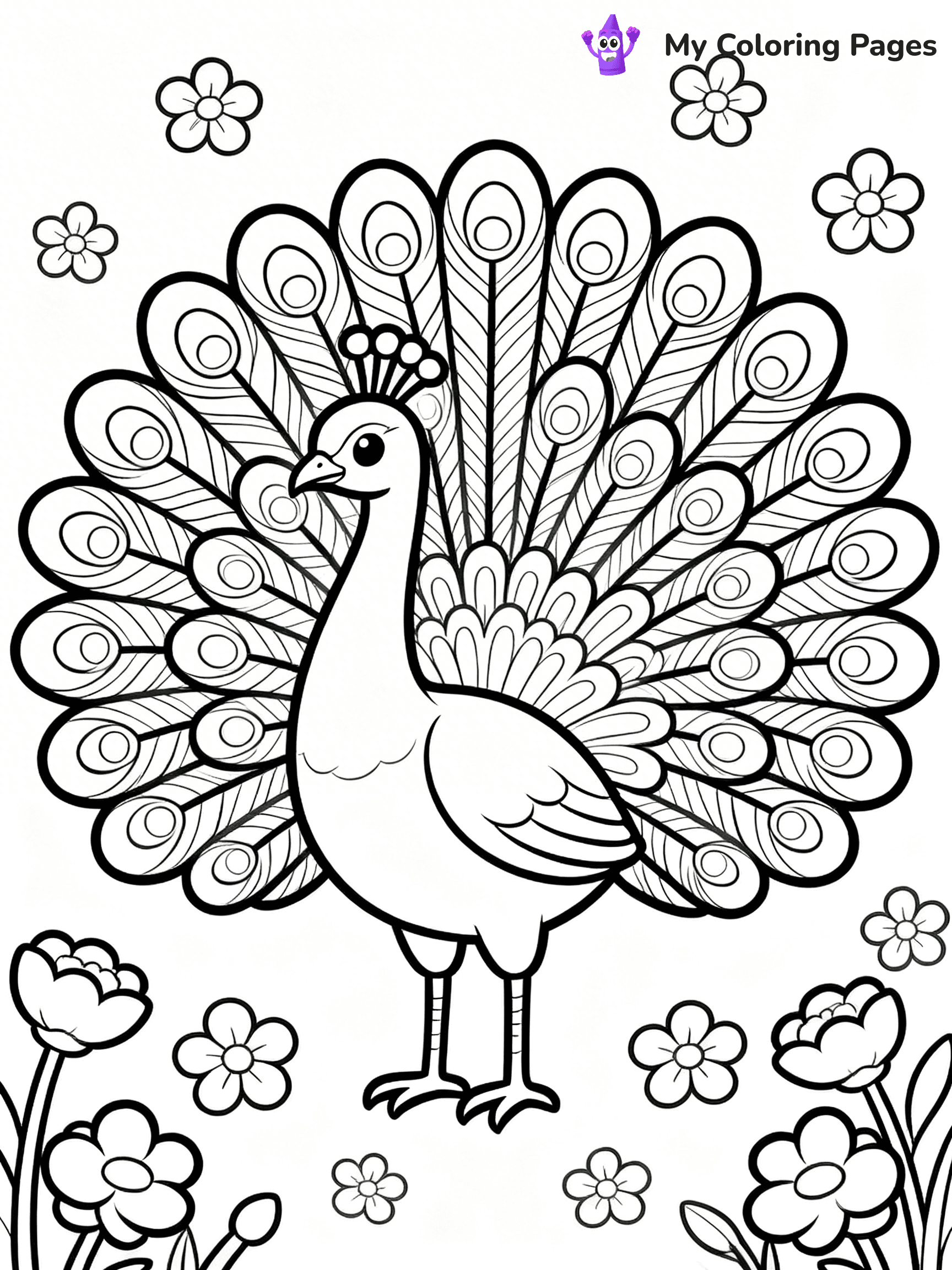Easy Bird Coloring Pages - 134