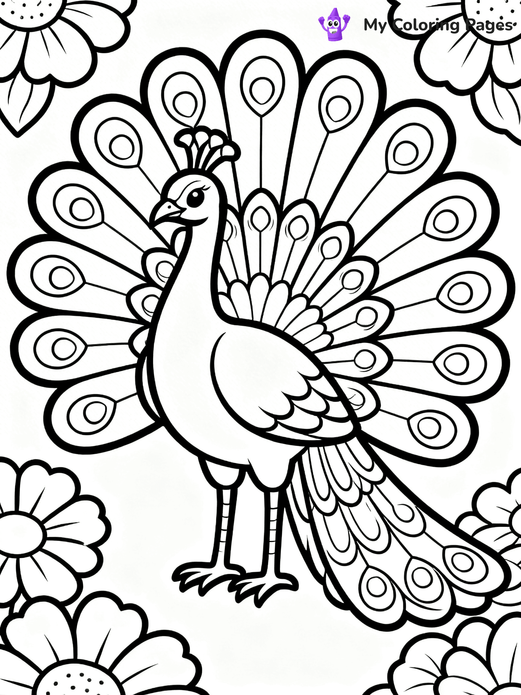 Easy Bird Coloring Pages - 131