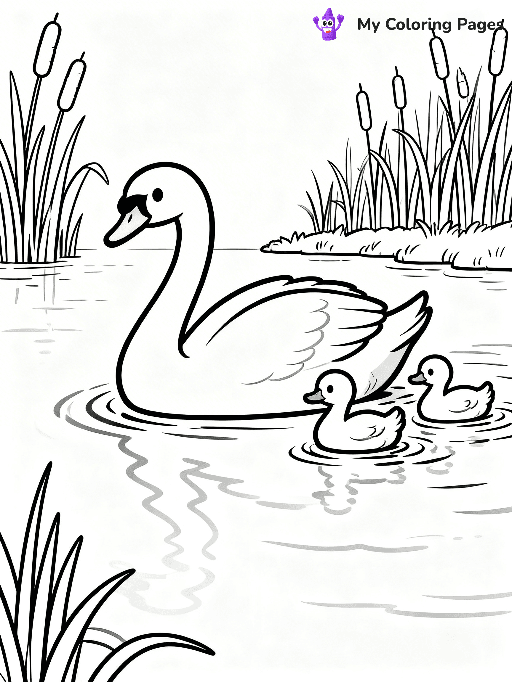 Easy Bird Coloring Pages - 106