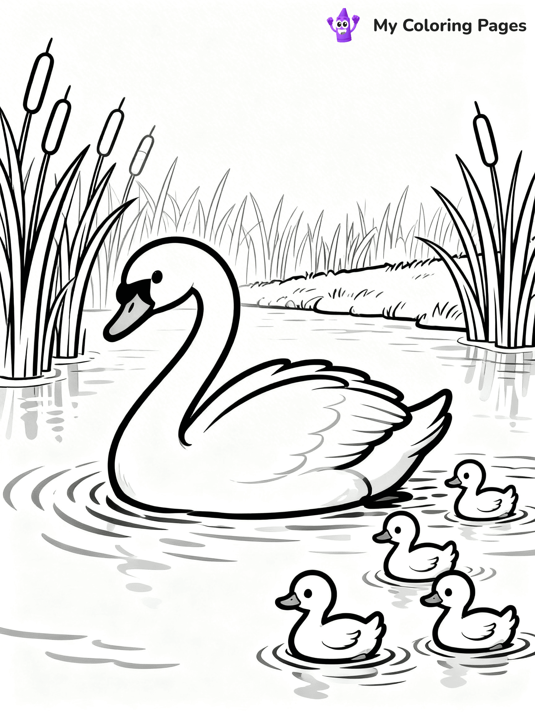 Easy Bird Coloring Pages - 105