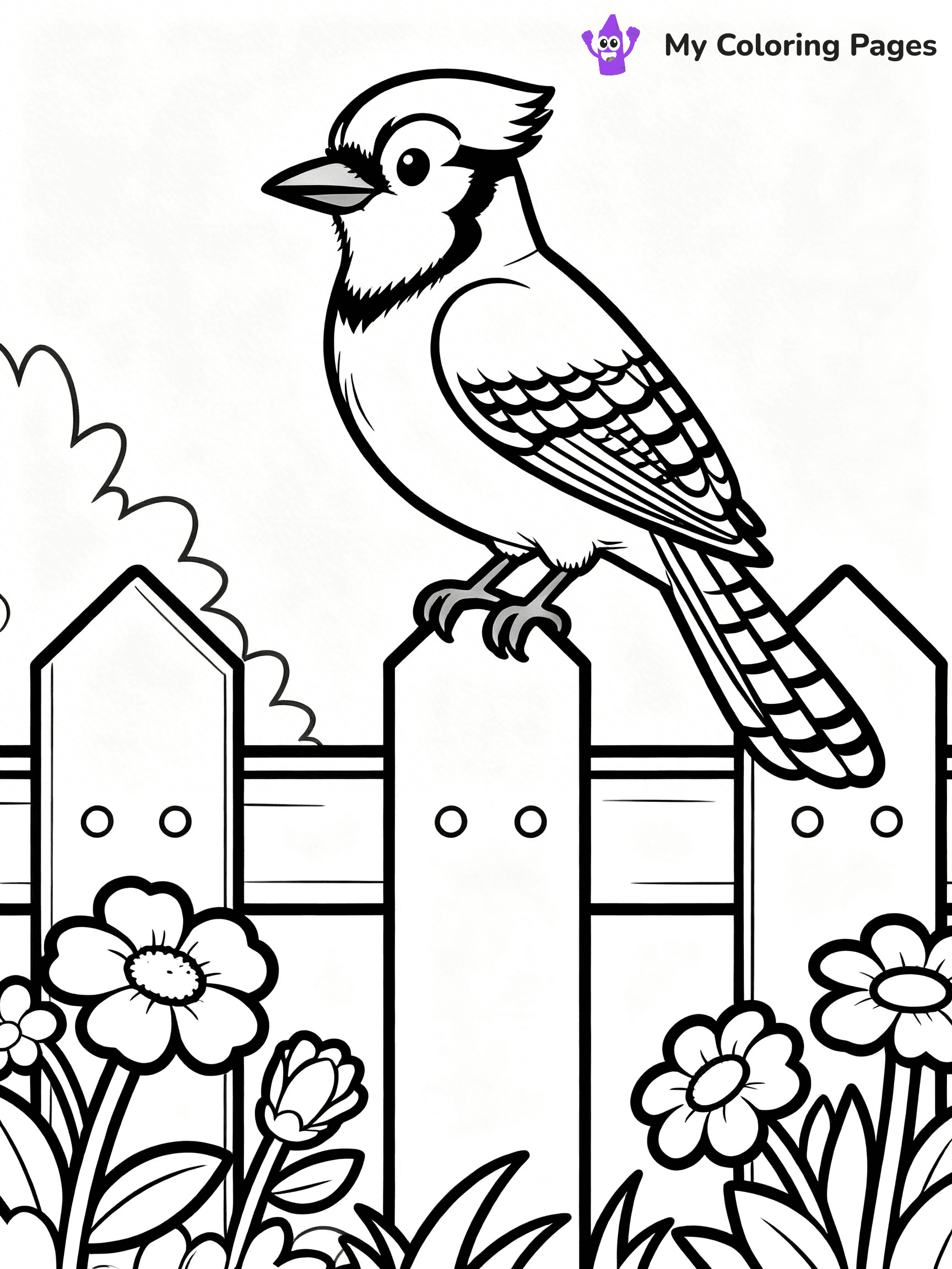 Easy Bird Coloring Pages - 99
