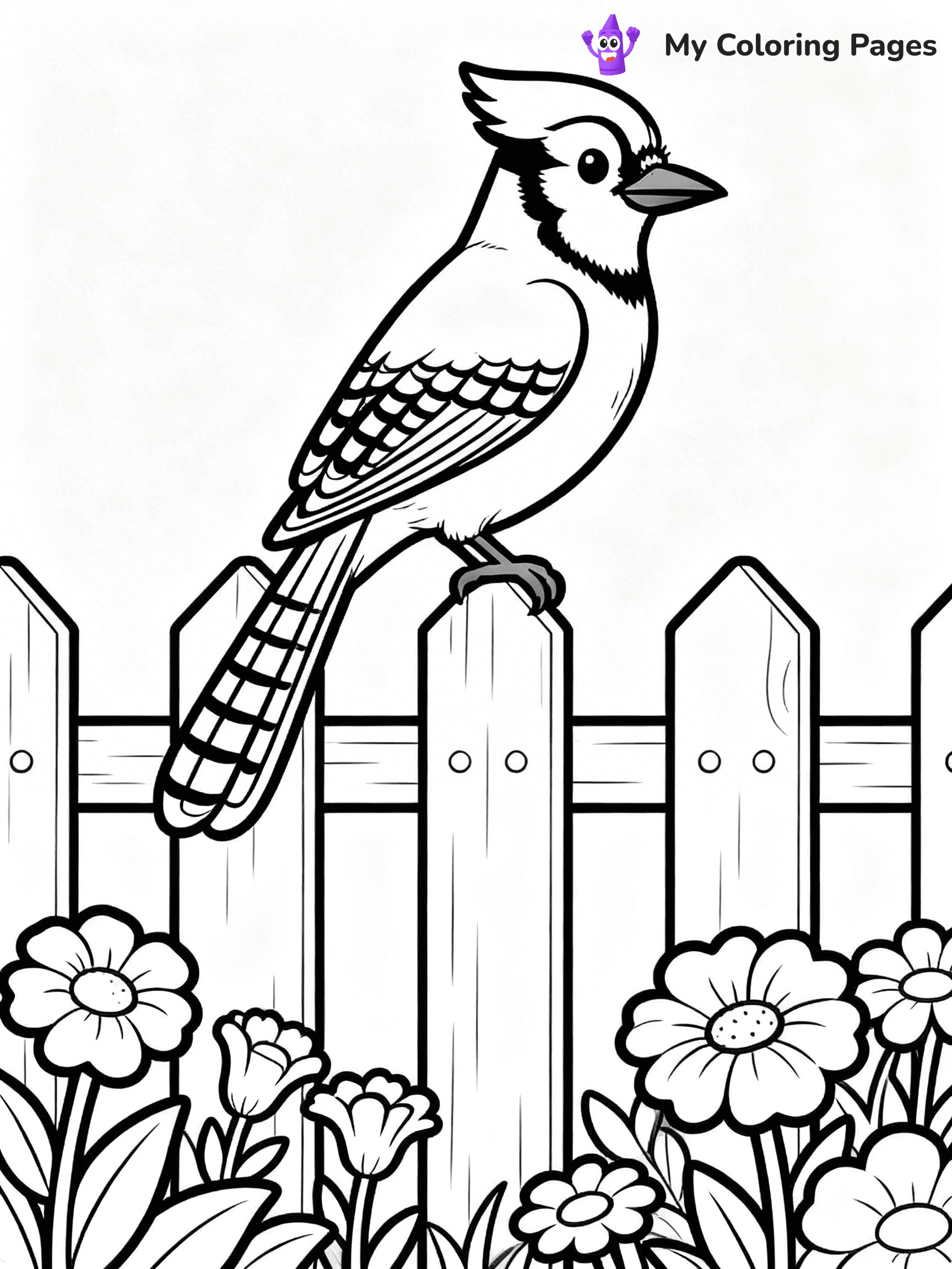 Easy Bird Coloring Pages - 96