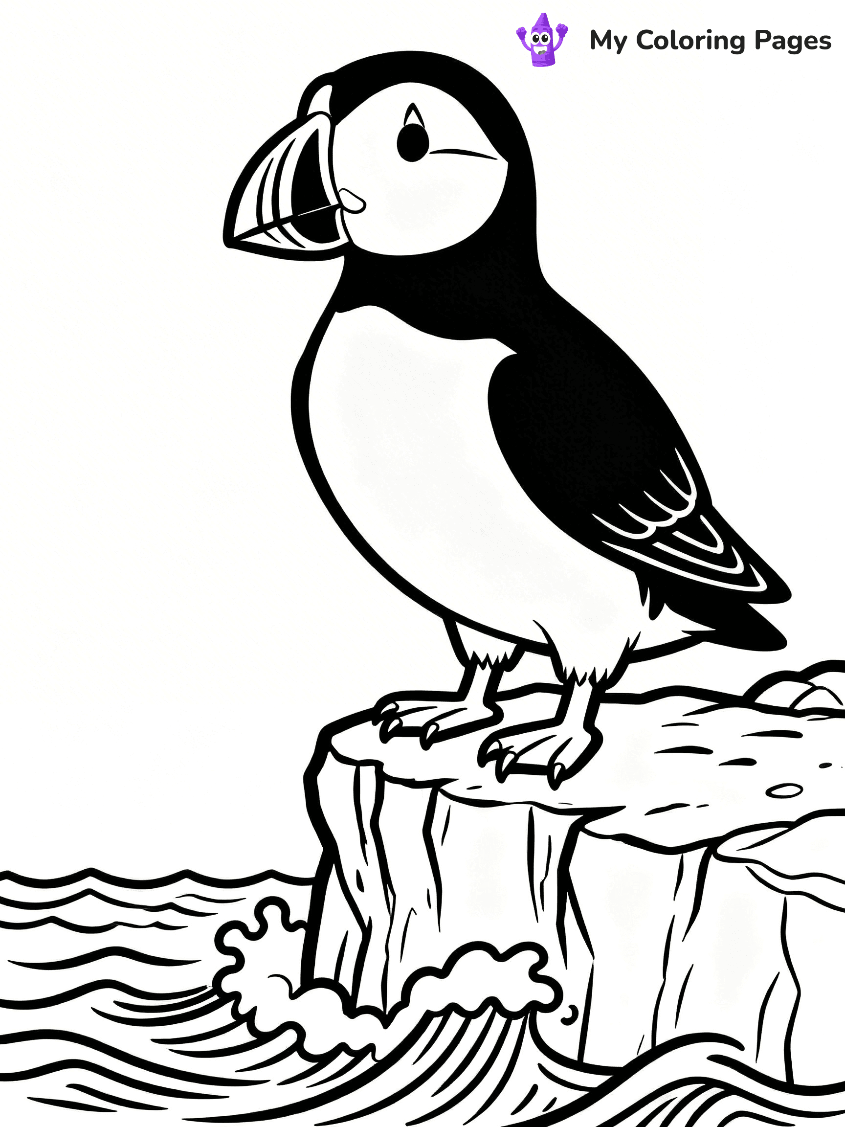 Easy Bird Coloring Pages - 63