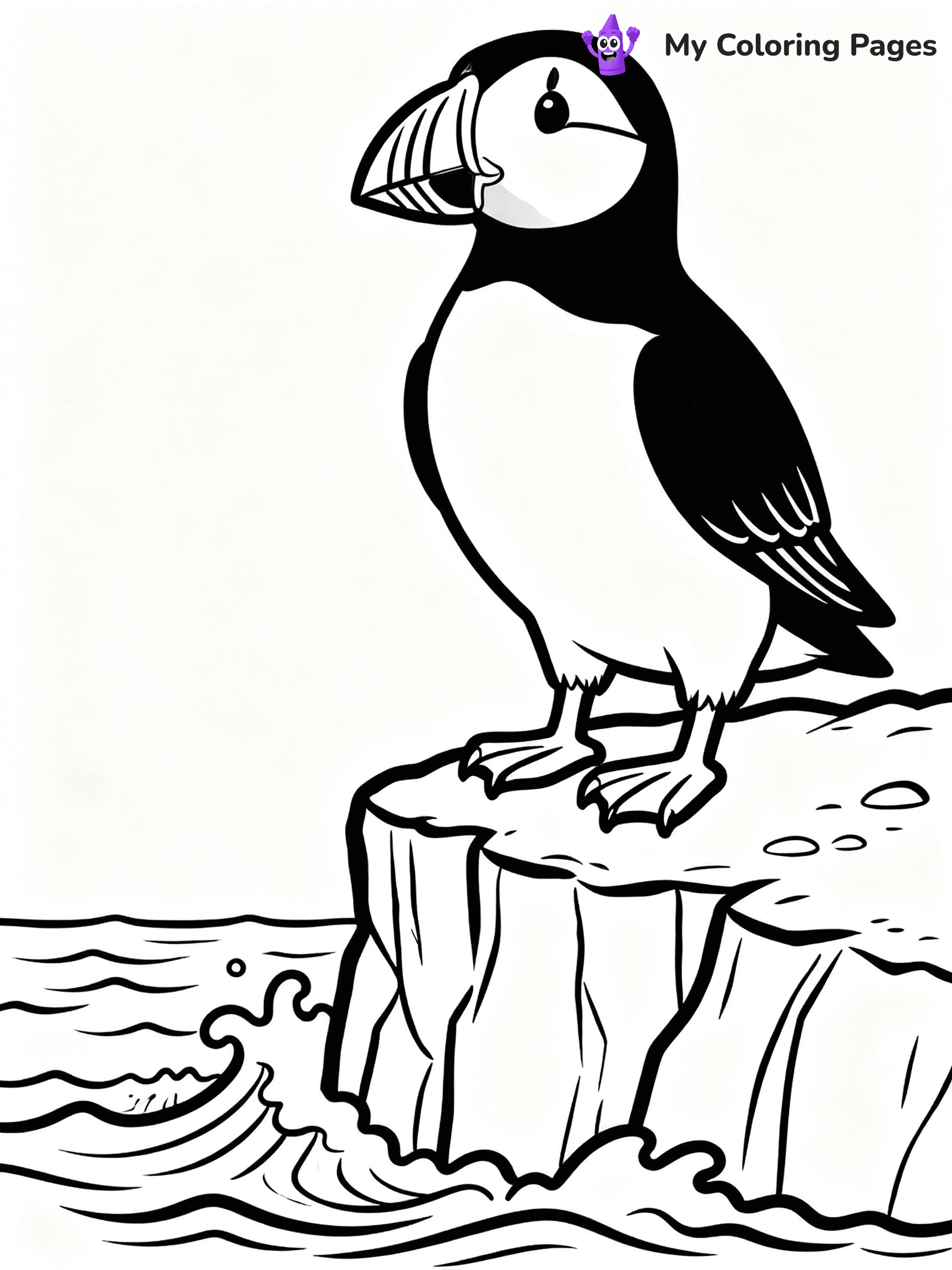 Easy Bird Coloring Pages - 59