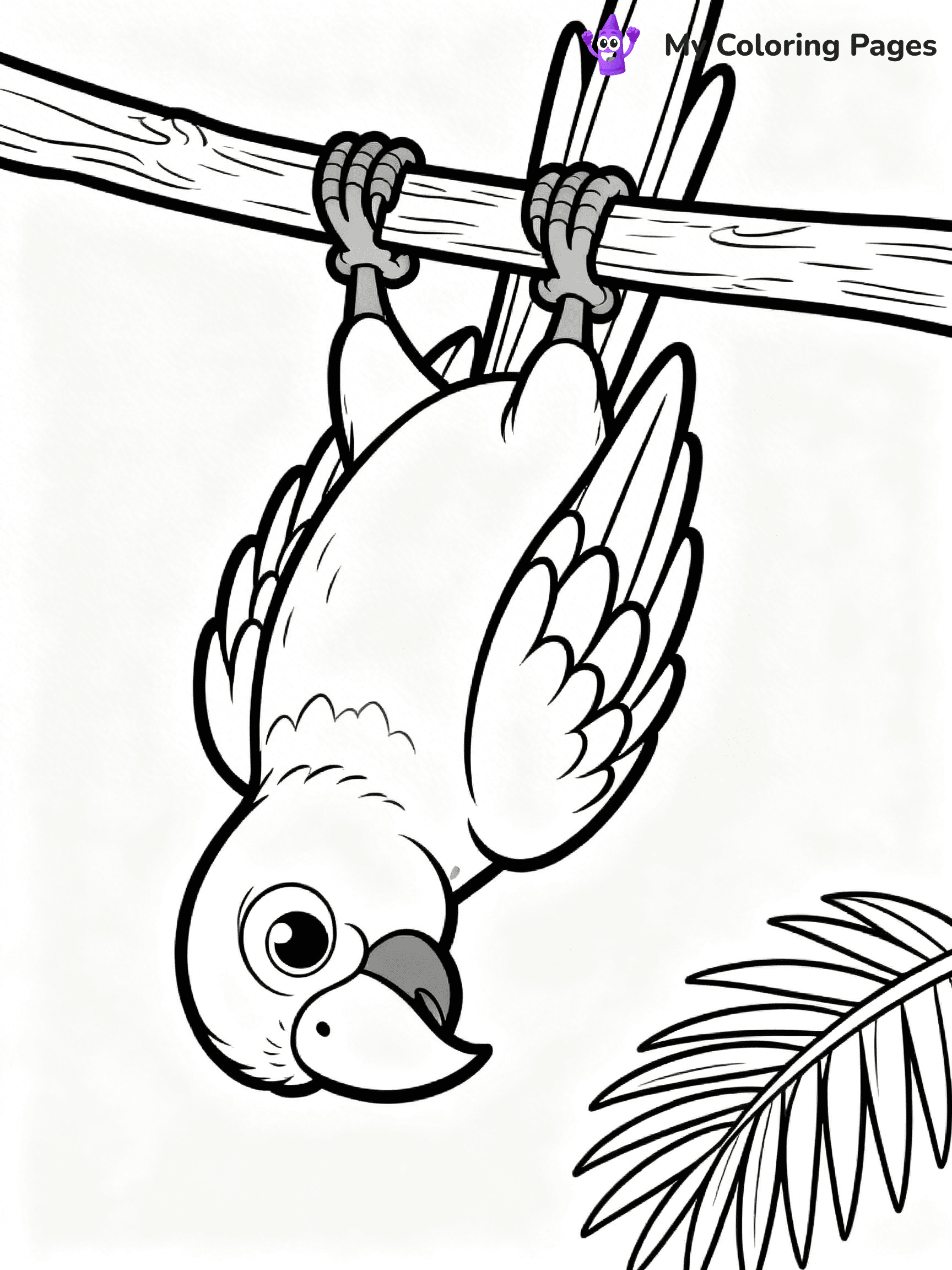 Easy Bird Coloring Pages - 45