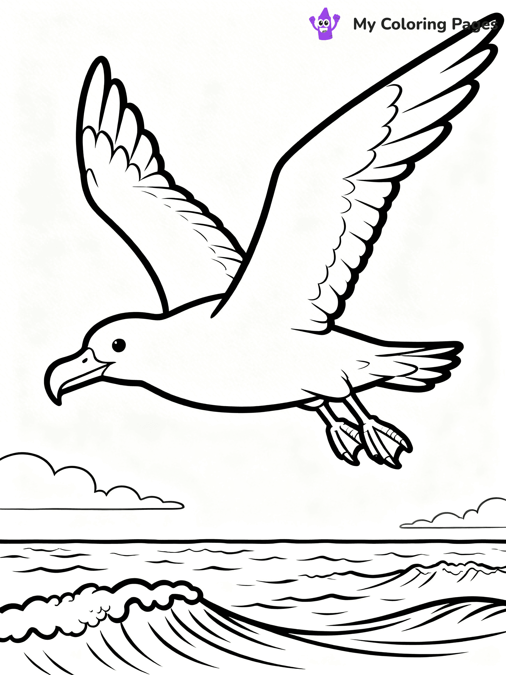 Easy Bird Coloring Pages - 43