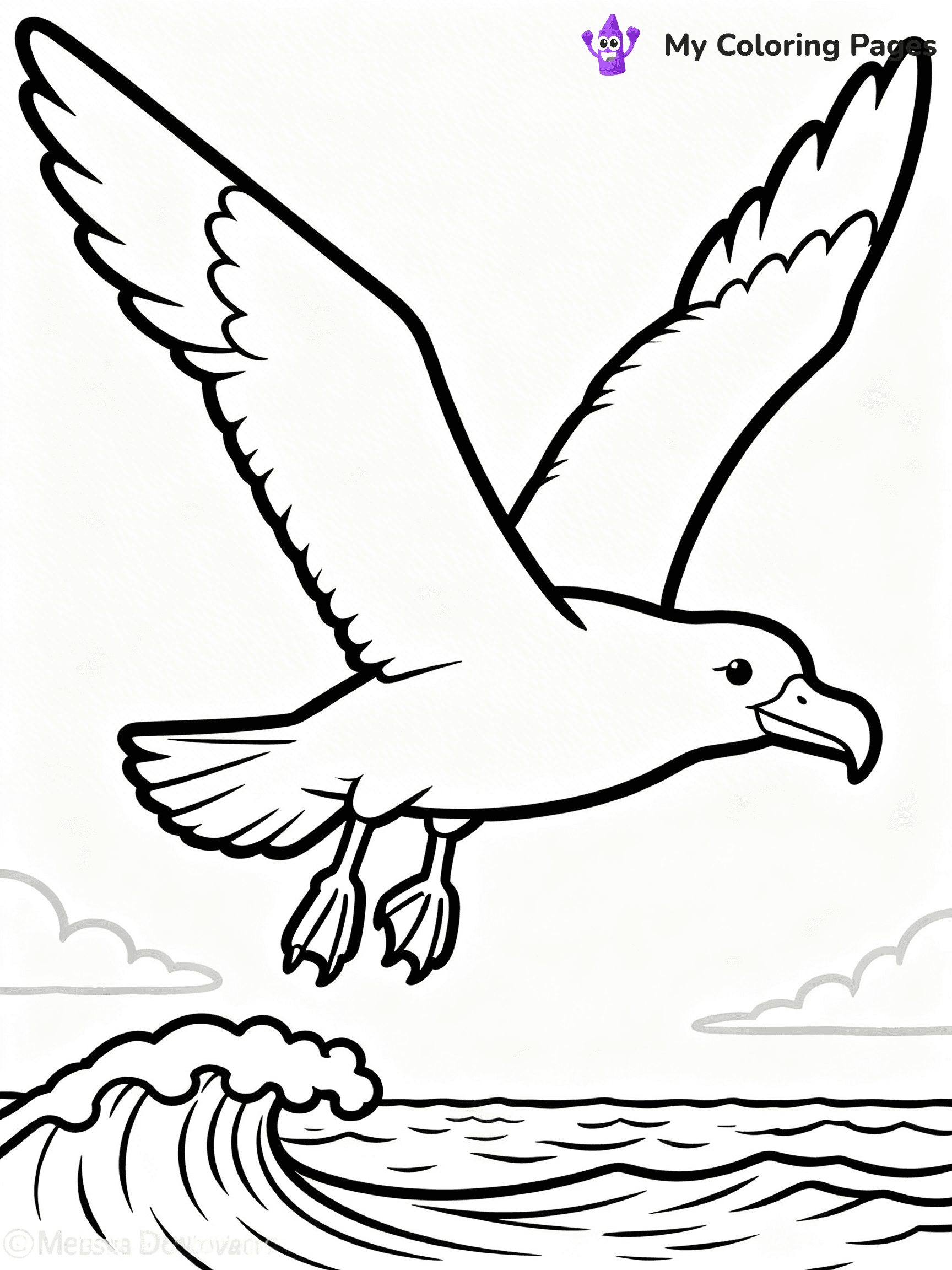 Easy Bird Coloring Pages - 41