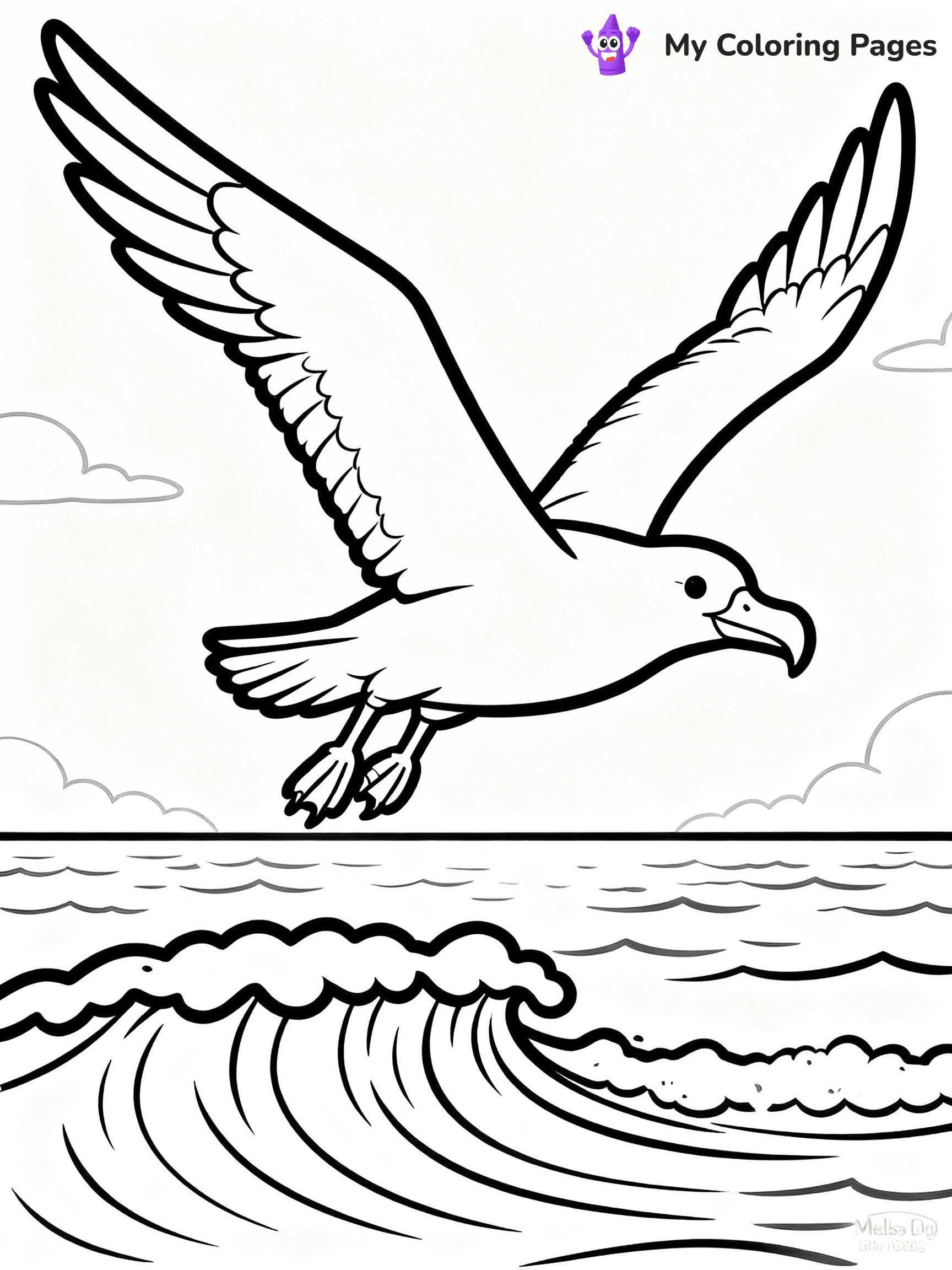 Easy Bird Coloring Pages - 40