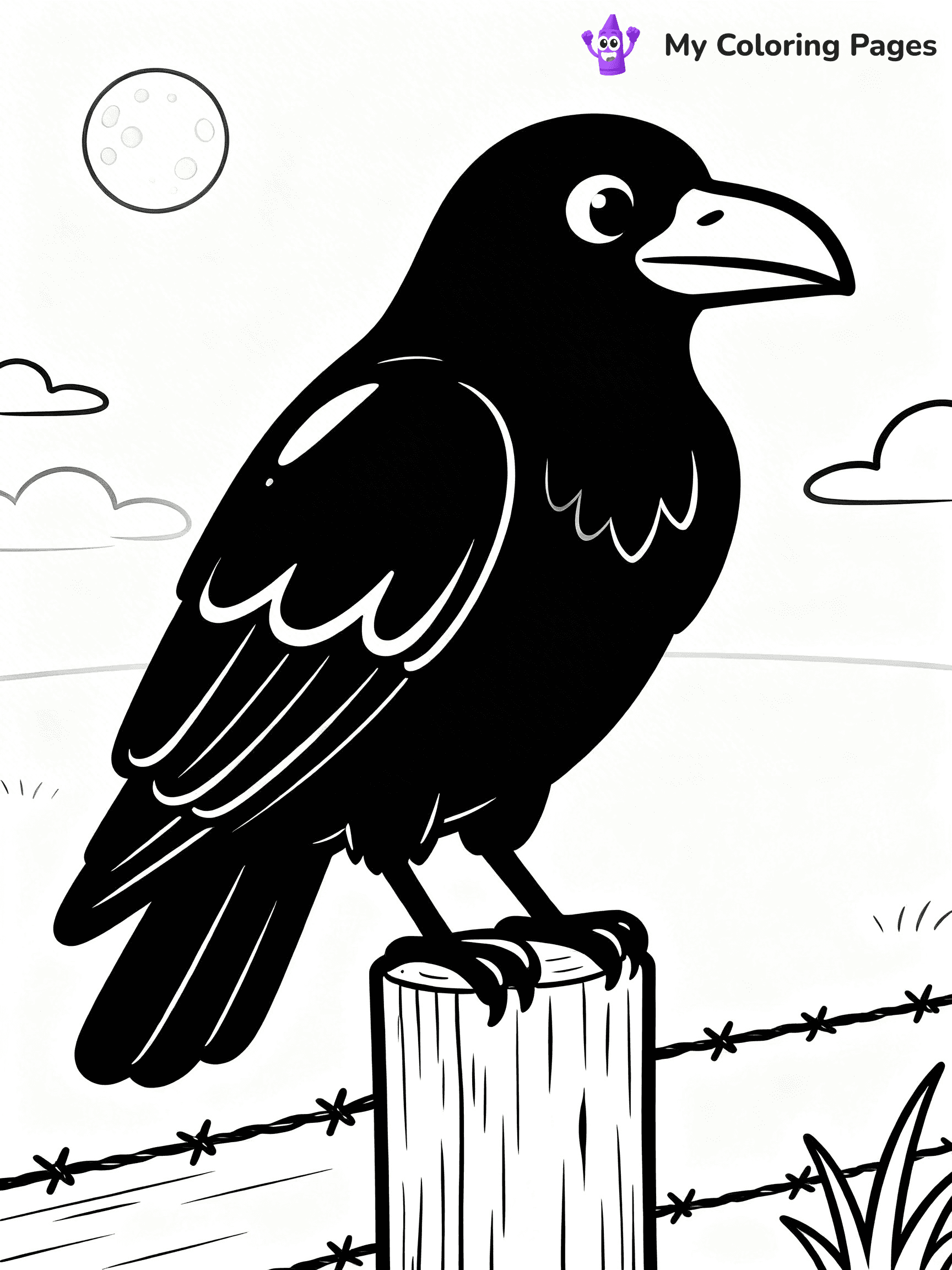 Easy Bird Coloring Pages - 31