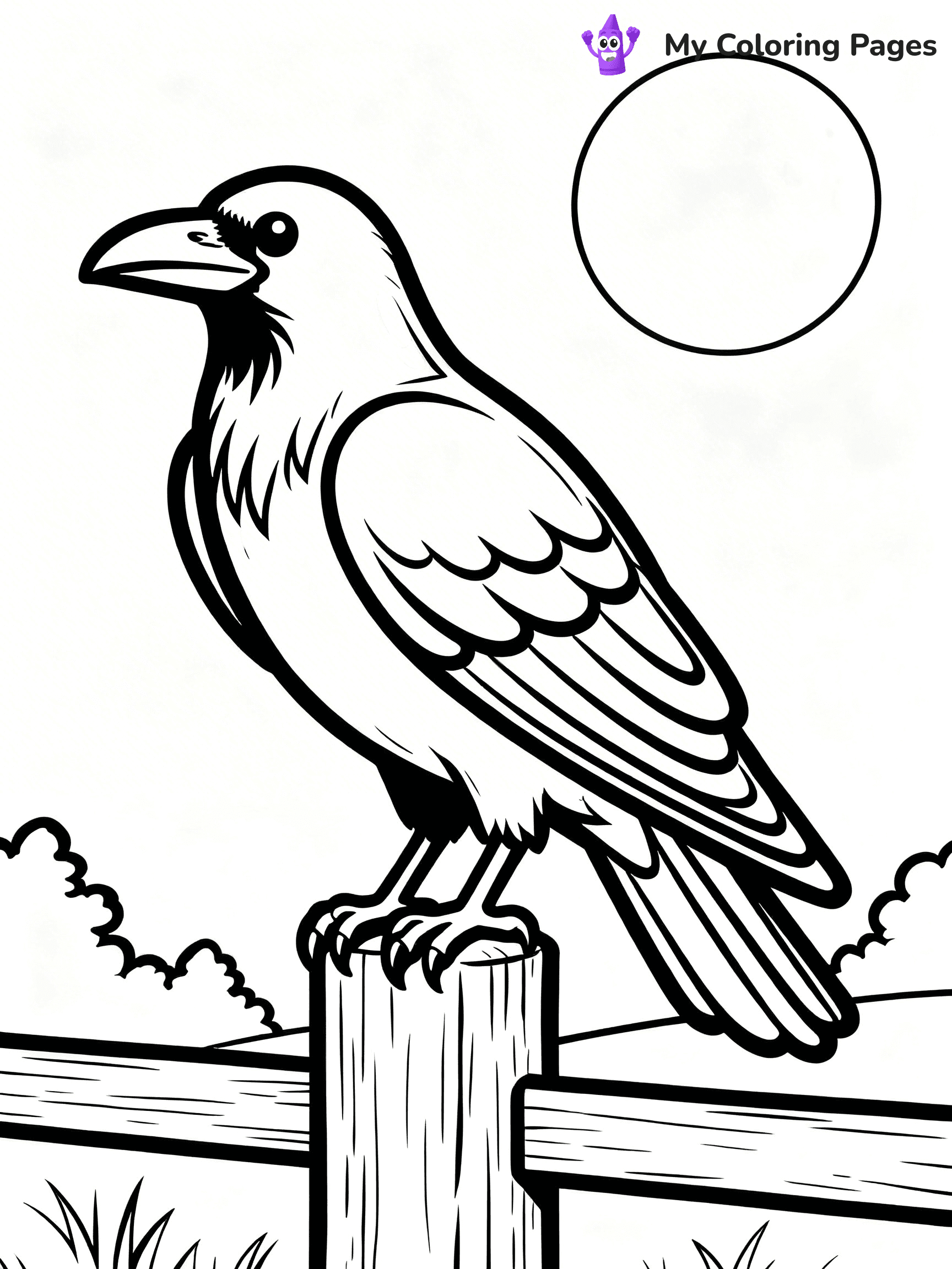 Easy Bird Coloring Pages - 27
